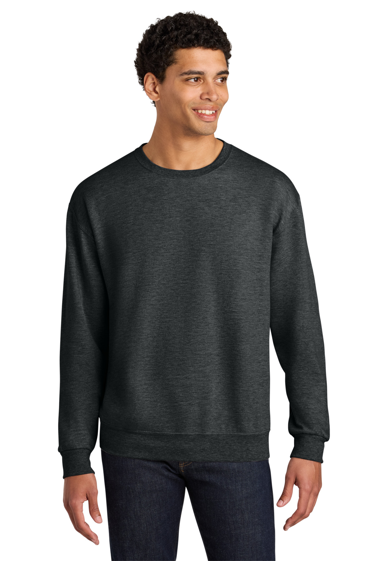 Jerzees Ultimate Unisex CVC Ring Spun Crewneck Sweatshirt IC48M 65
