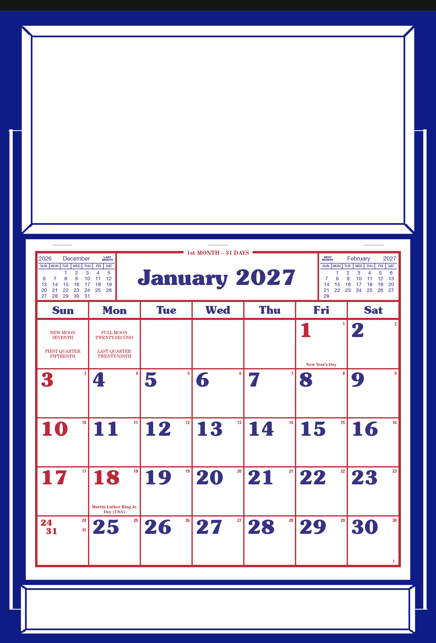 Skinner & Kennedy® Apron Calendar 25