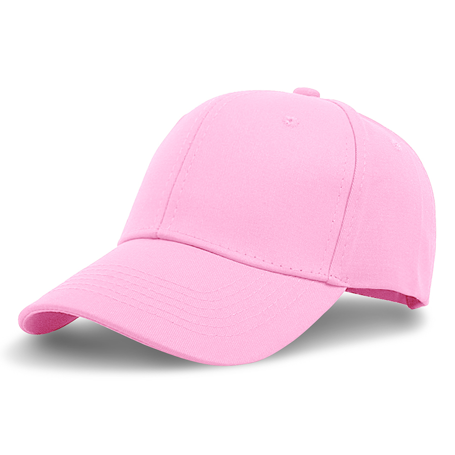 Stock Solid Color Cotton 6-Panel Baseball Cap w/ Metal Tuck 37