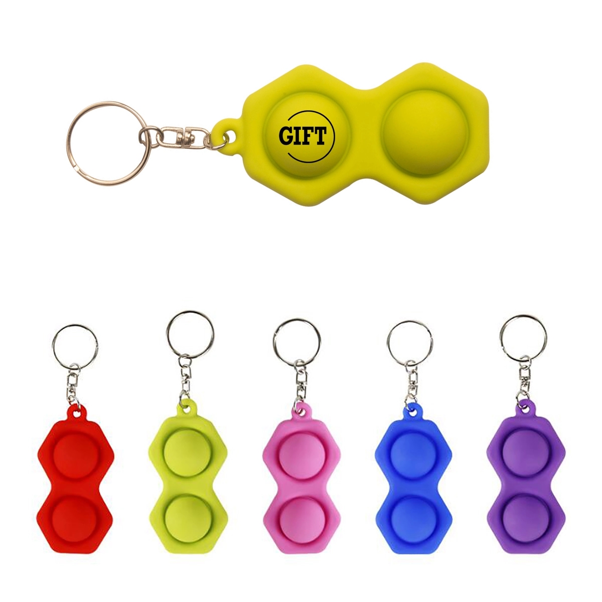 Personalized Eco-Friendly Bubble Keychain 1