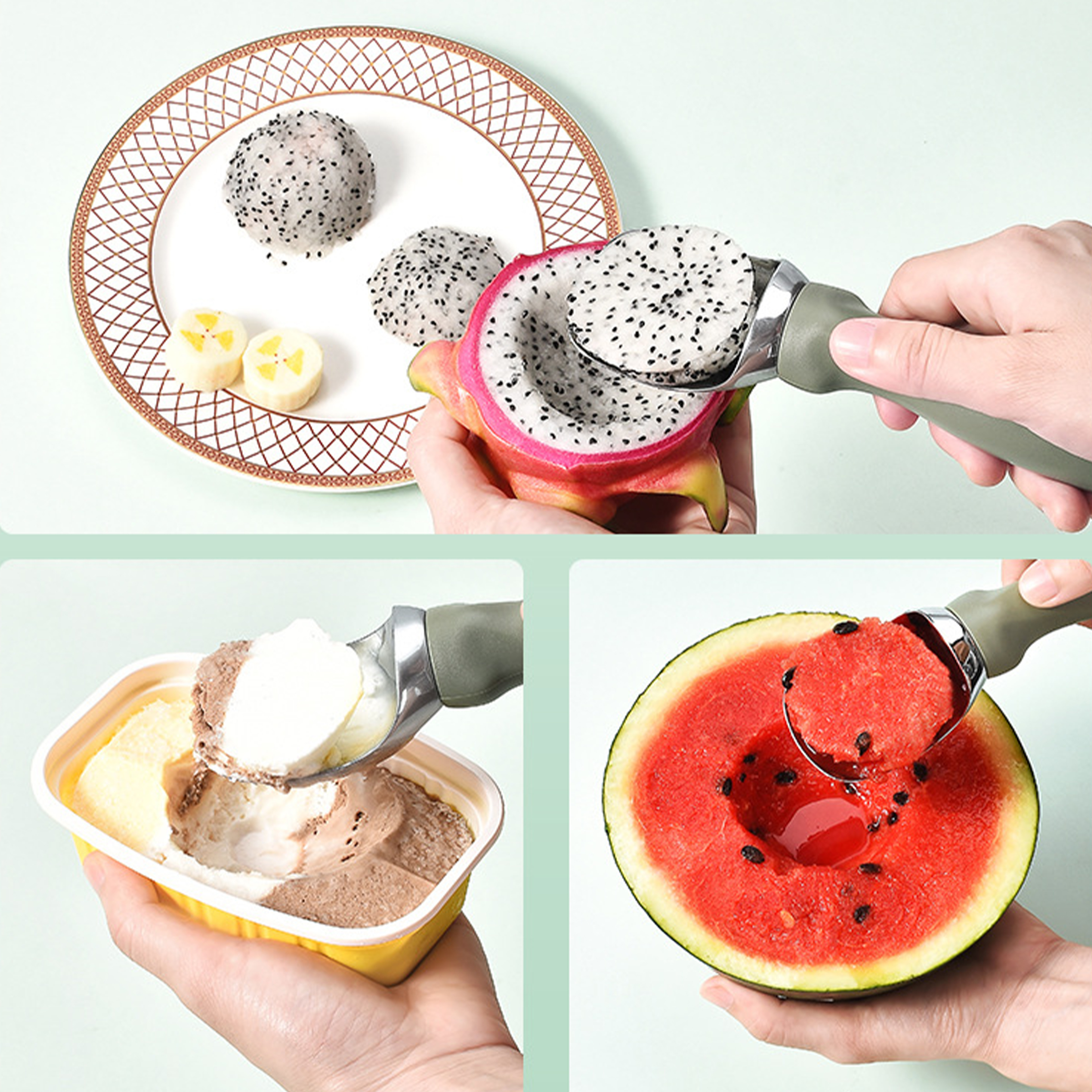 Metal Multi Functional Ice Cream Spoon 10