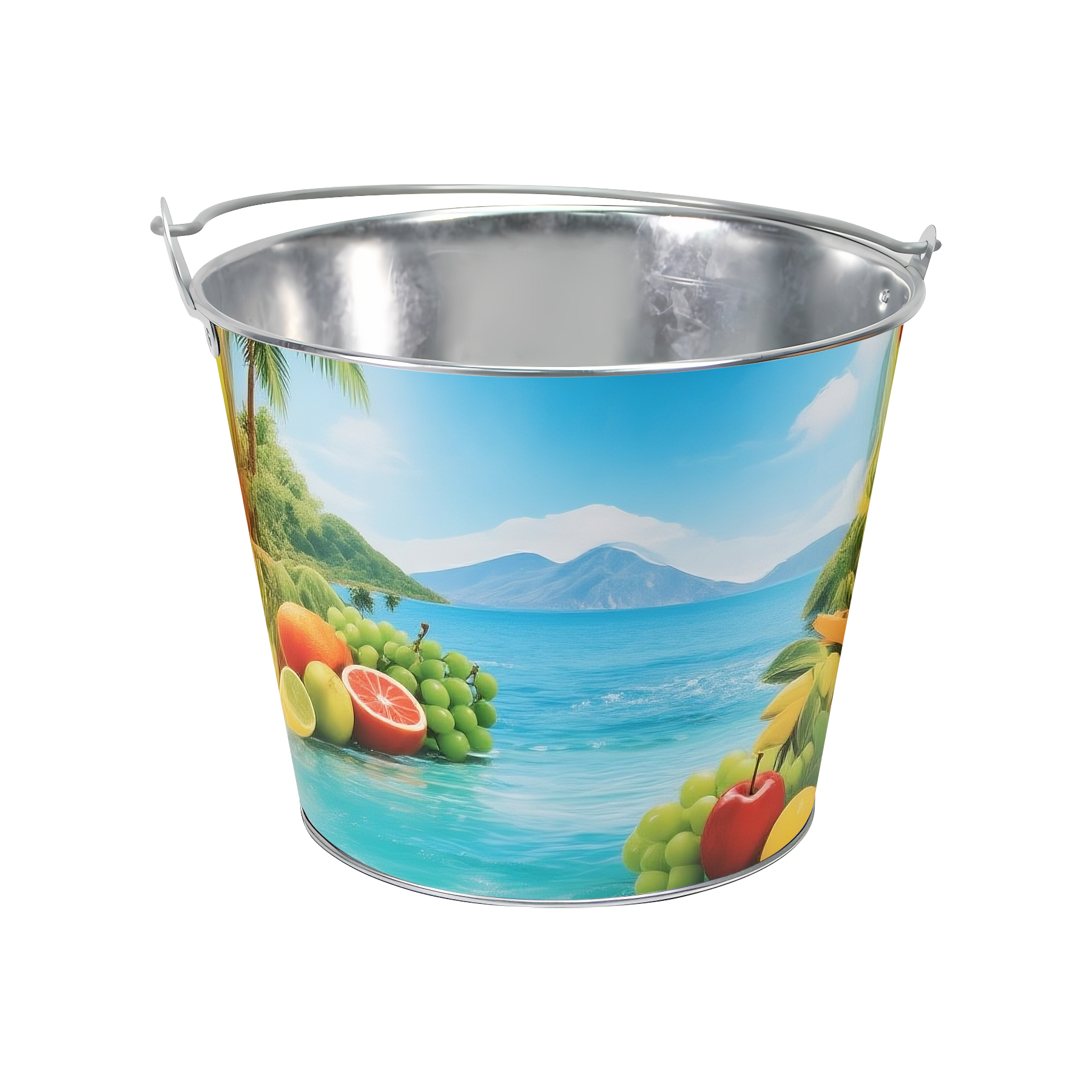 Custom Full Color 170OZ Metal Beer Ice Bucket 7