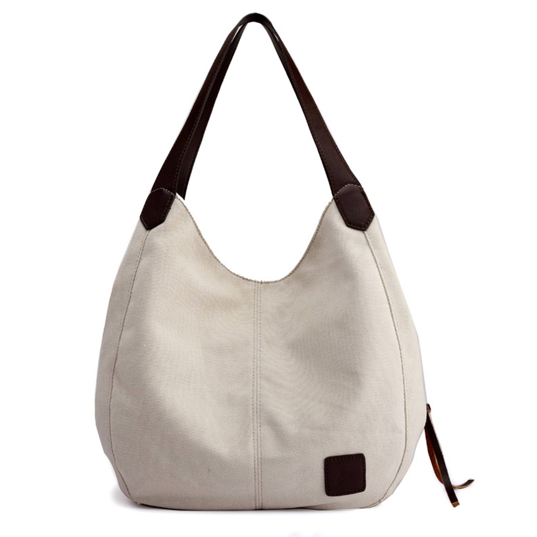 Canvas Women's Multi-pocket Tote Bag, custom tote bag with logo imprint 5