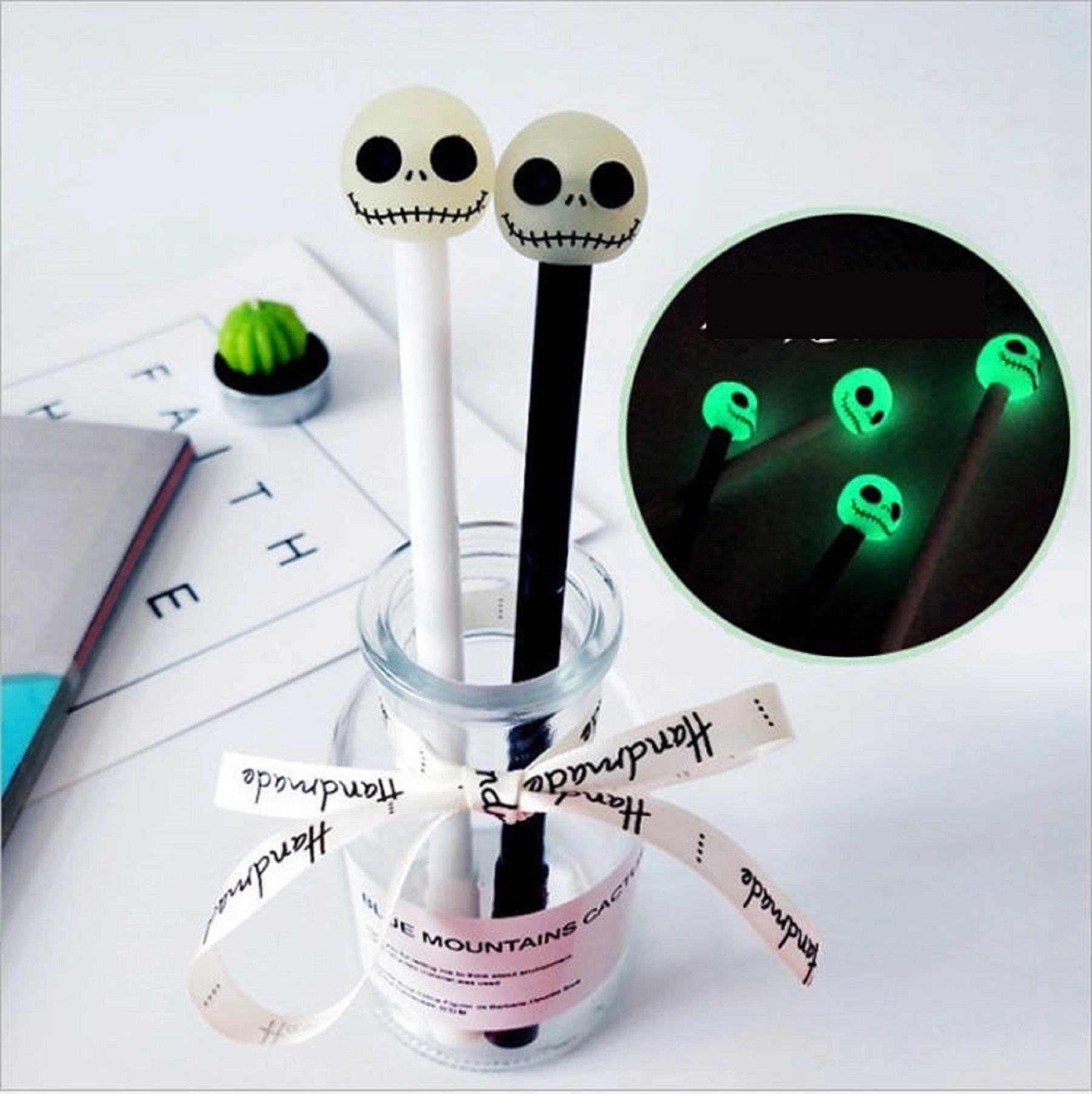 Glow Skull Head Ballpoint Pen 4