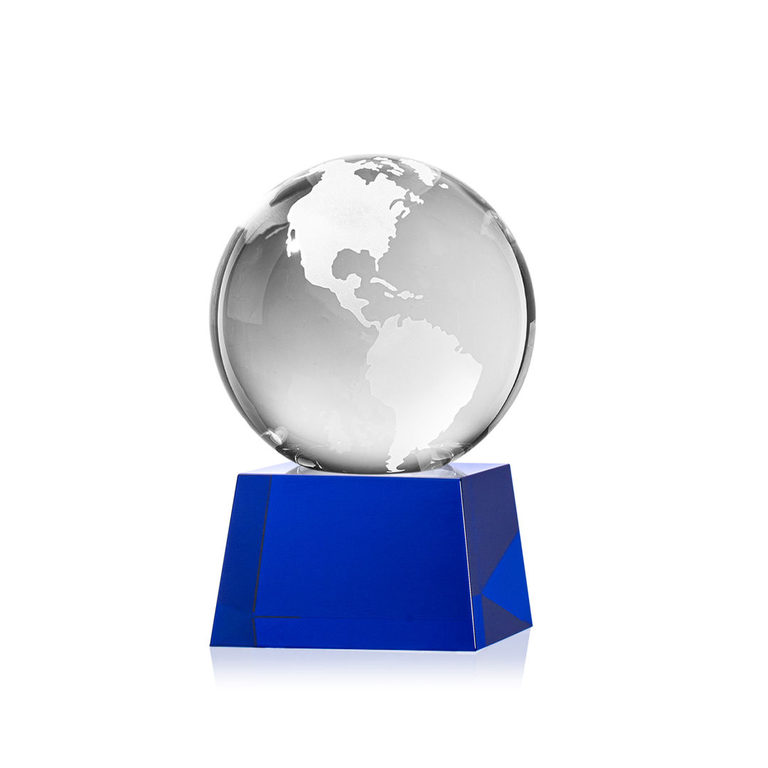 Globe Award on Robson Base - Blue 7