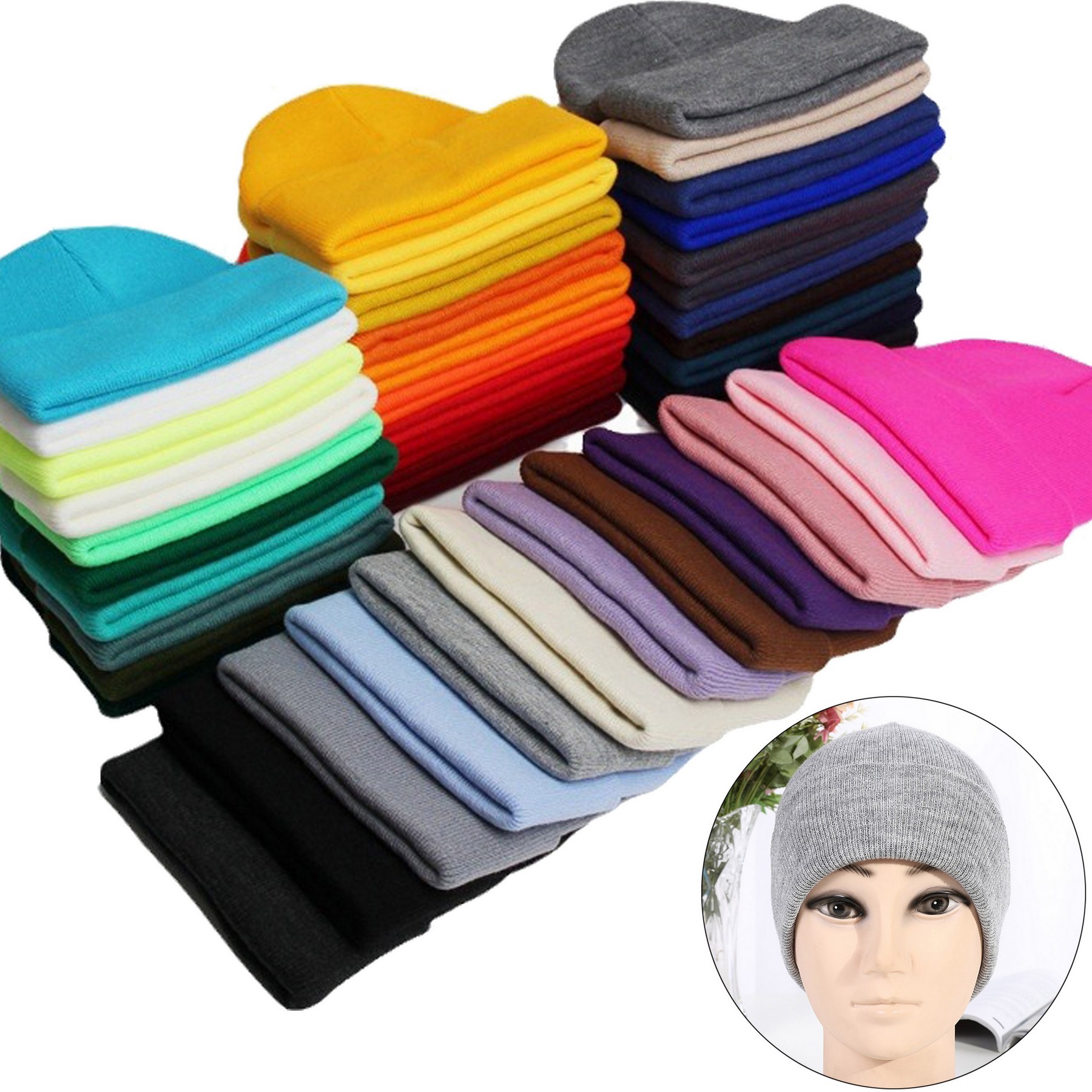 Unisex Warm Outdoor Knitted Cap 2