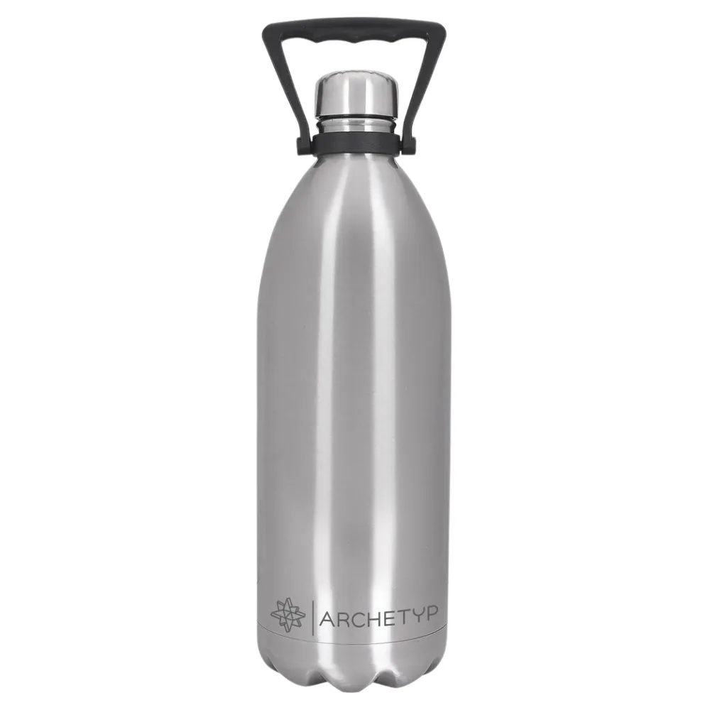 Insulated Stainless Steel Wine Growler with Handle (60oz) 10