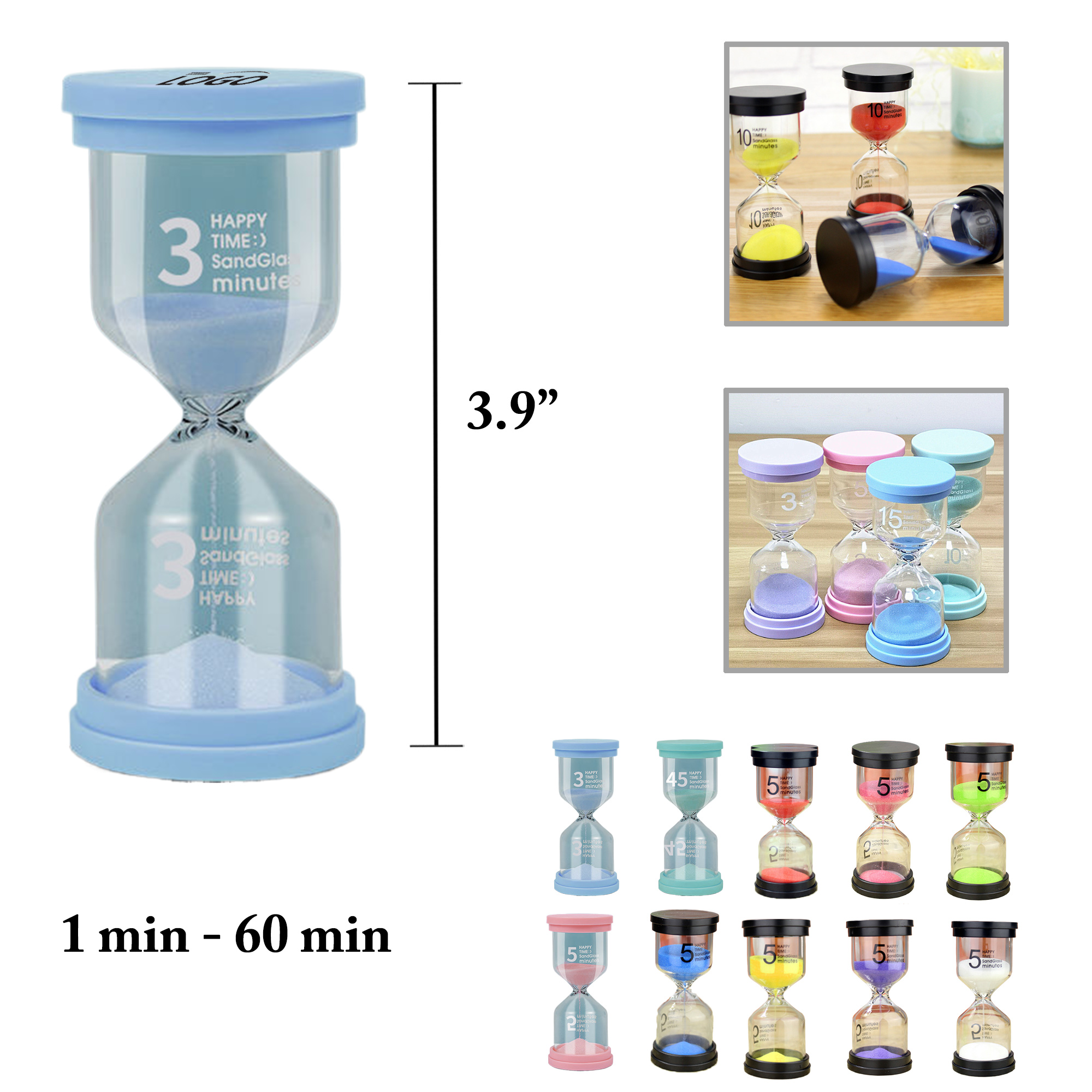 MOQ50 Creative Sand Timer Hourglass Gift 1