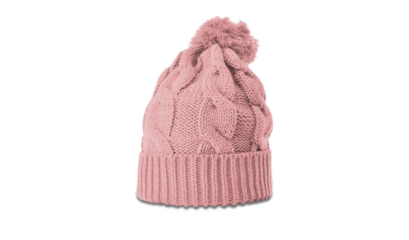  Chunk Twist Knit Beanie with Cuff & Pom 8