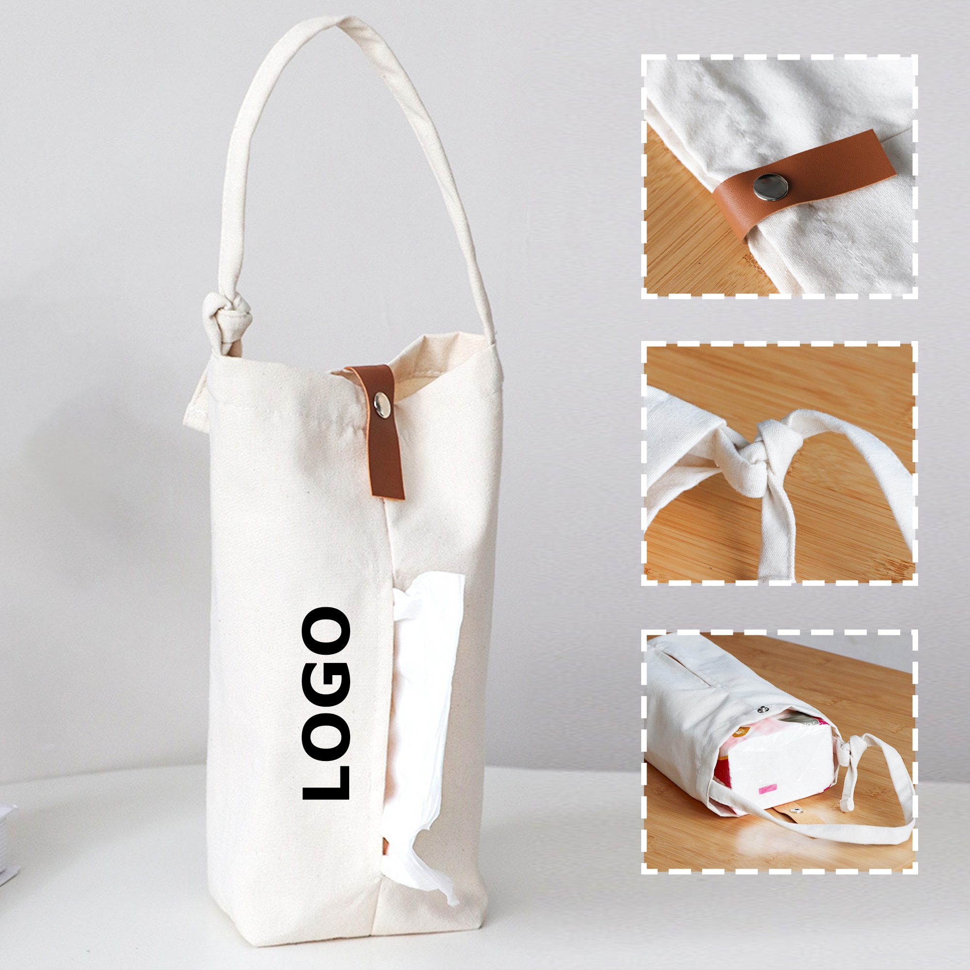 Customizable Logo Canvas Napkin Bag 6