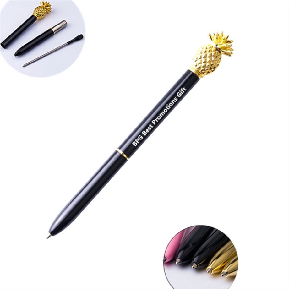 Pineapple Top Metal Ballpoint Pens 1
