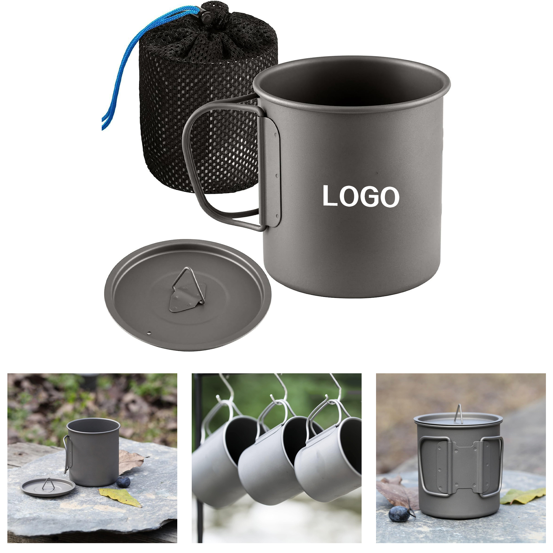 Camping Lightweight Titanium Cup 3