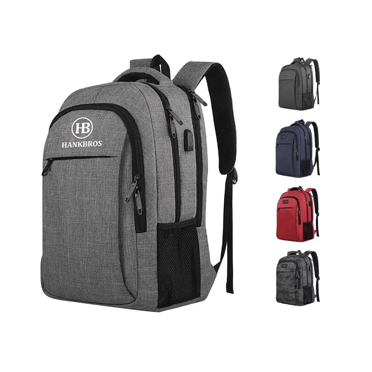 Large Travel Laptop Backpack with USB Charging Port 2