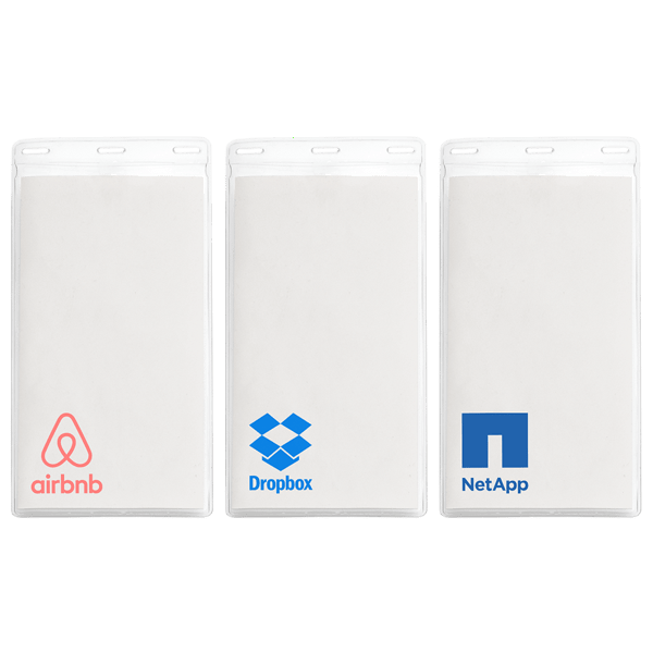 4" x 8" Printed Oversized Vertical Vinyl Pouch 1