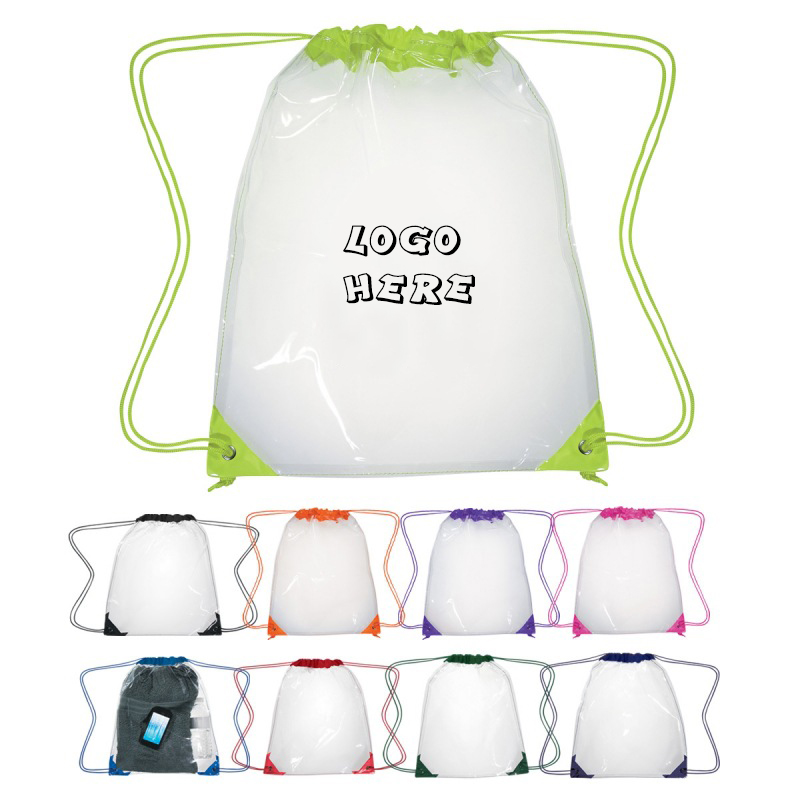Clear Drawstring Backpack 1