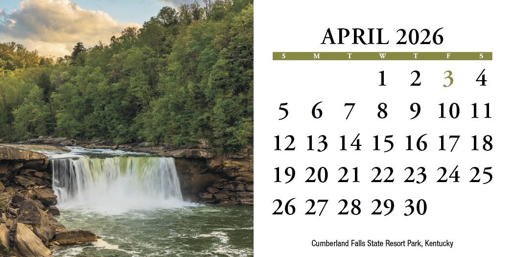 HotLine® Products Scenic America® Desk Tent Calendar 7