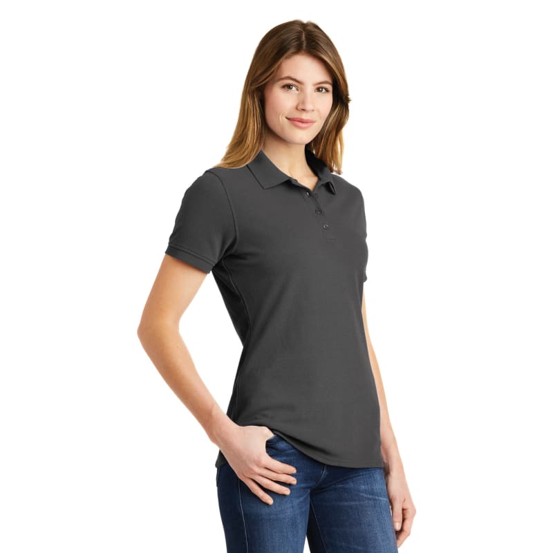 Port & Company Ladies Combed Ring Spun Pique Polo. 19