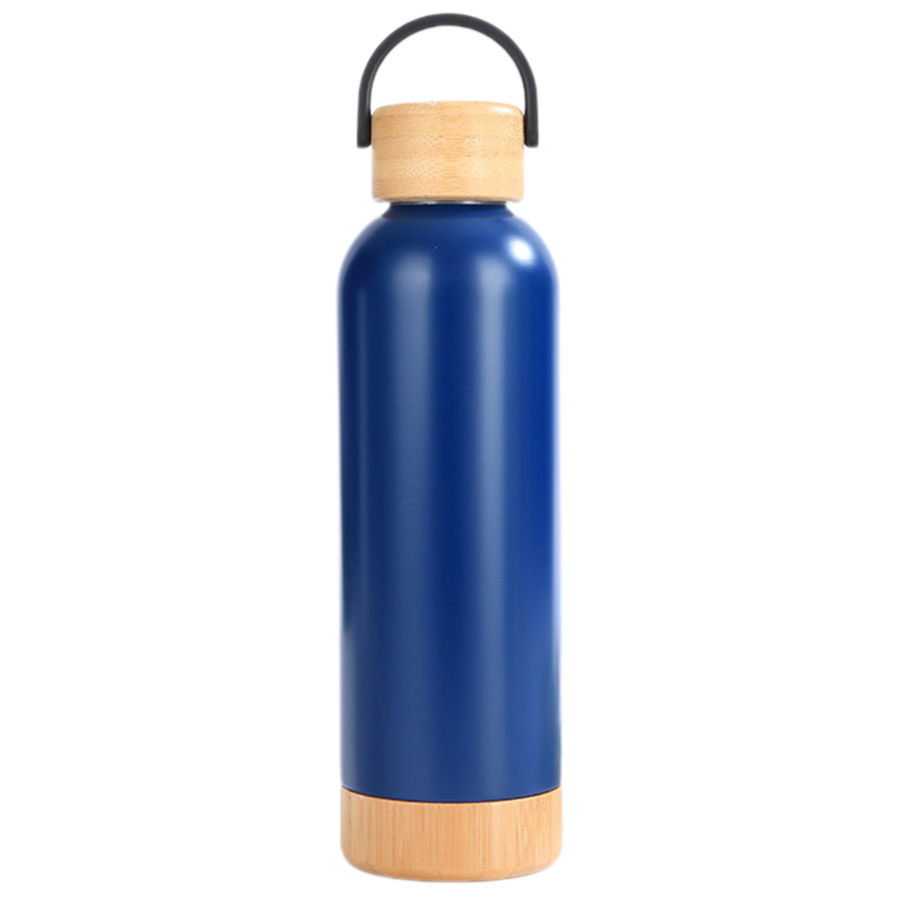 24Oz Stainless Steel Water Bottle W/ Bamboo Lid, custom water bottle with logo imprint 3