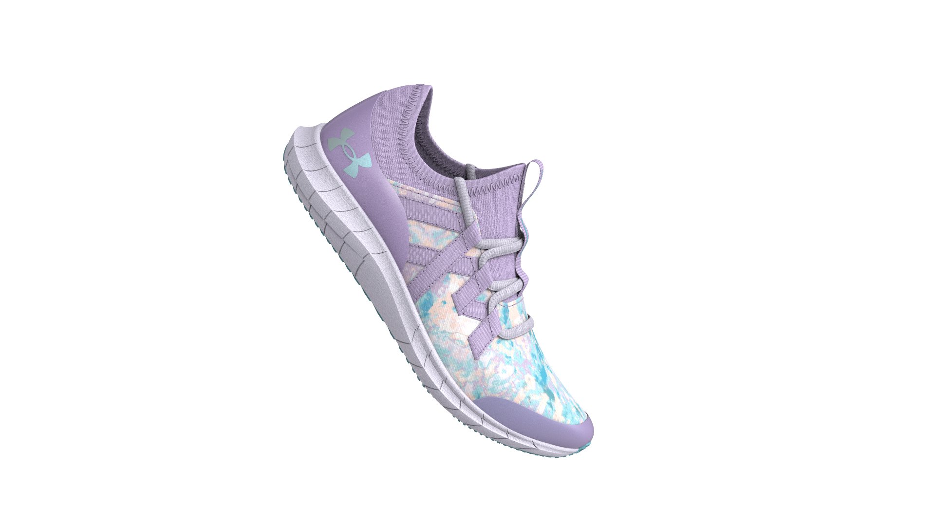 Girls' Grade School UA Infinity 3 Sky Running Shoes 2