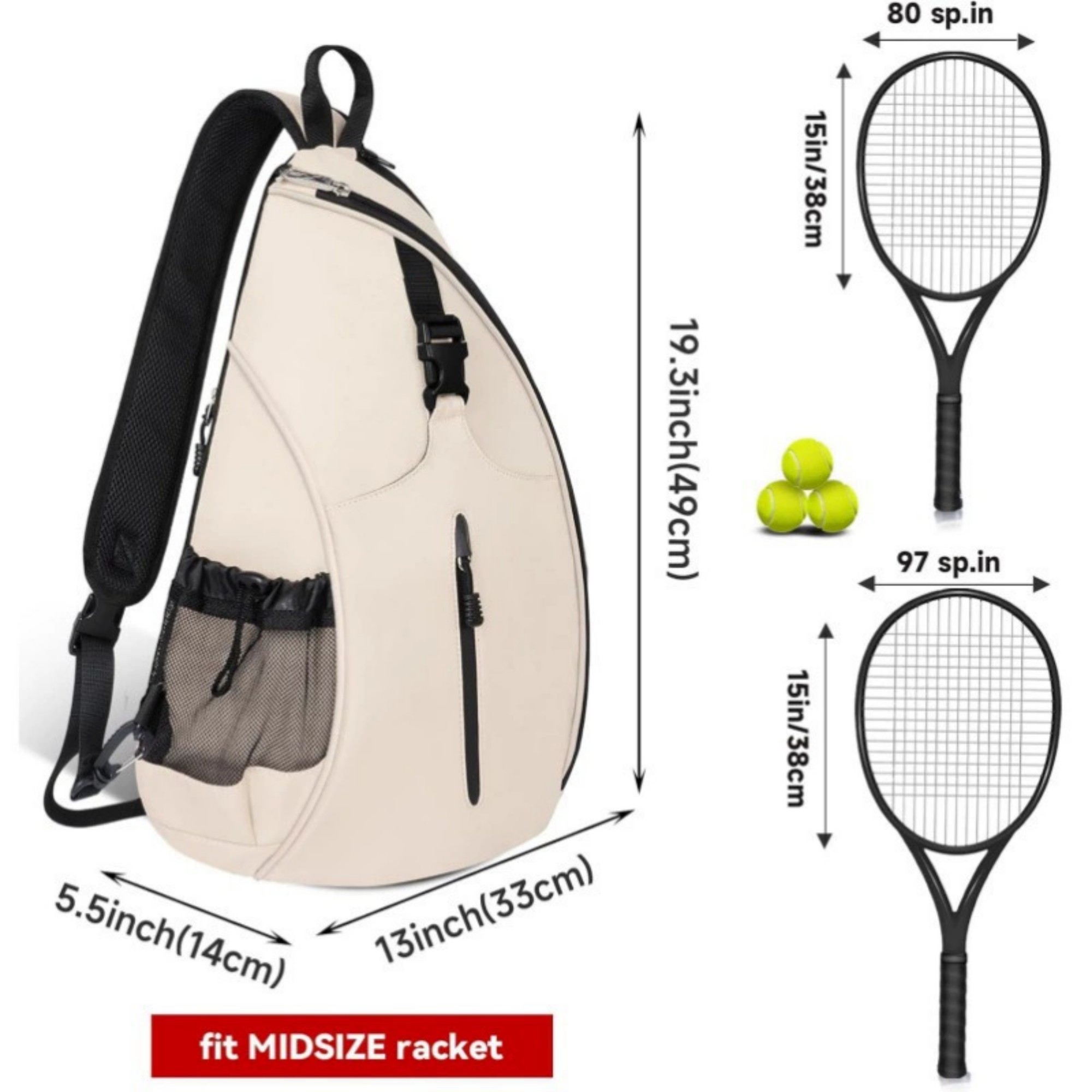 Tennis Sling Backpack 4