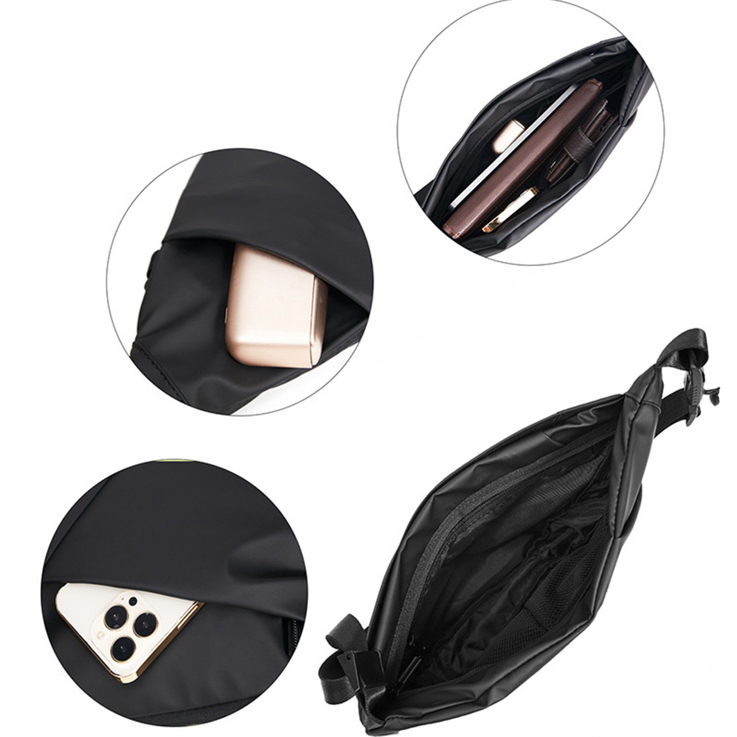 Water Resistant Sling Crossbody Backpack 3