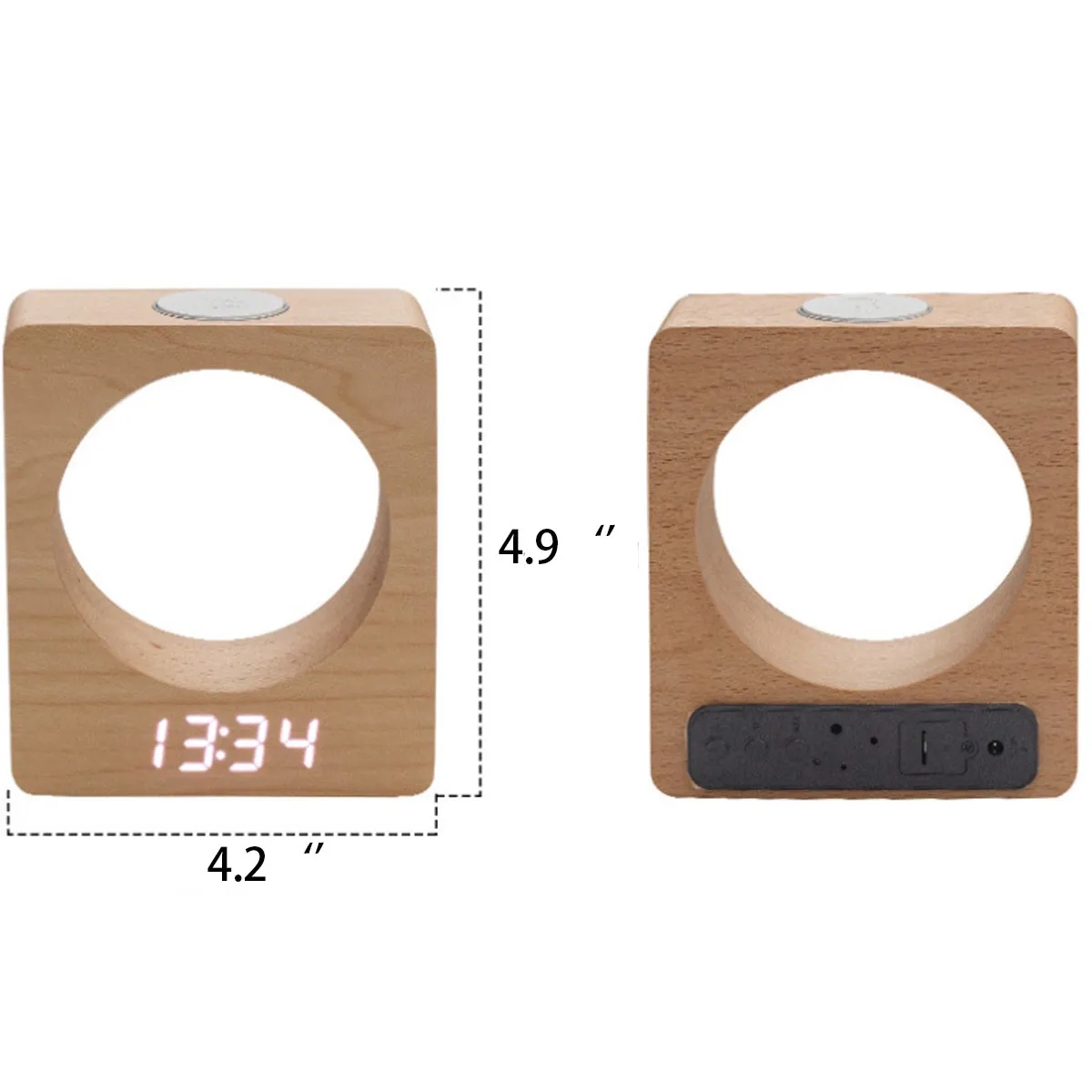 Wooden Digital Alarm Clock 2