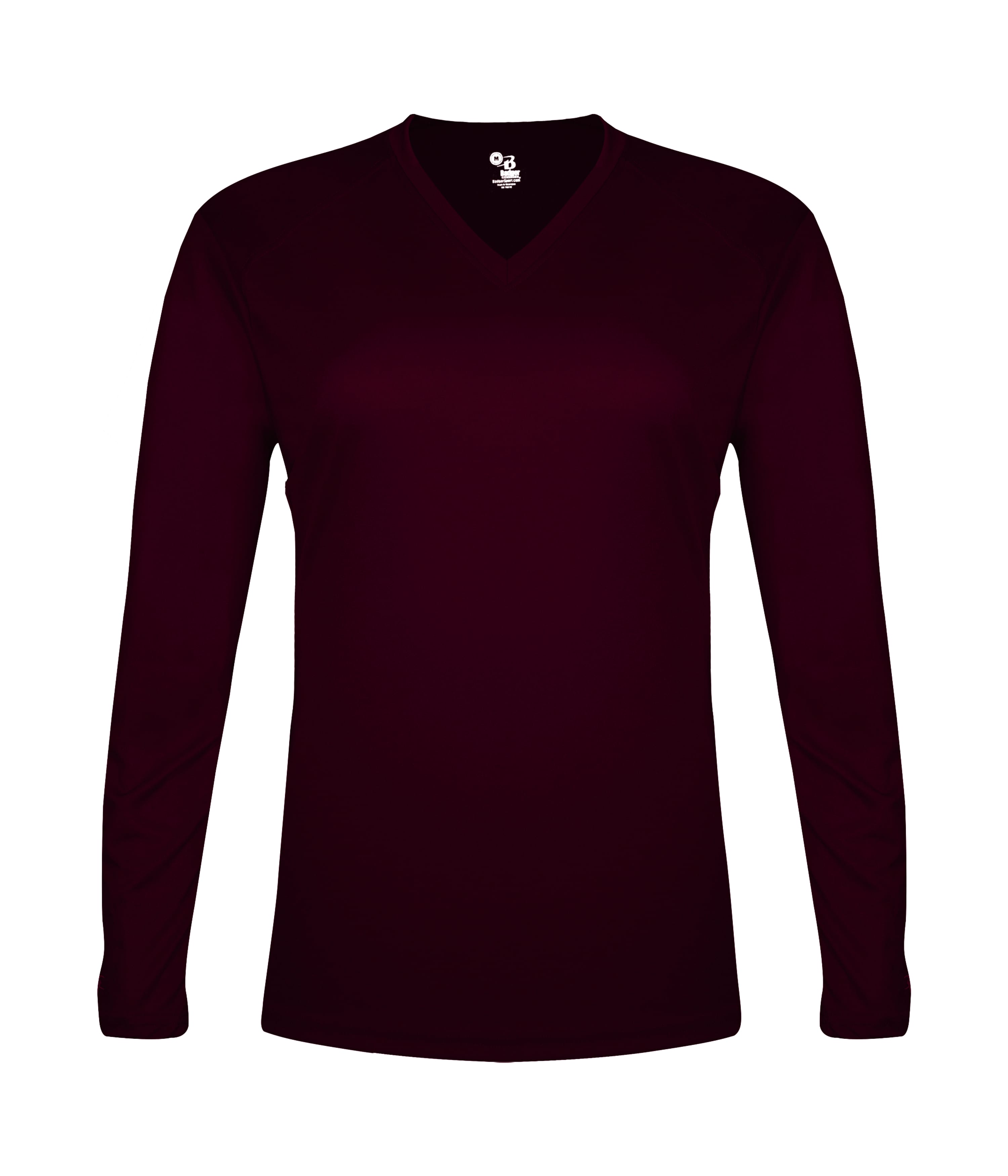 TRI-BLEND LADIES' V-NECK L/S T 11