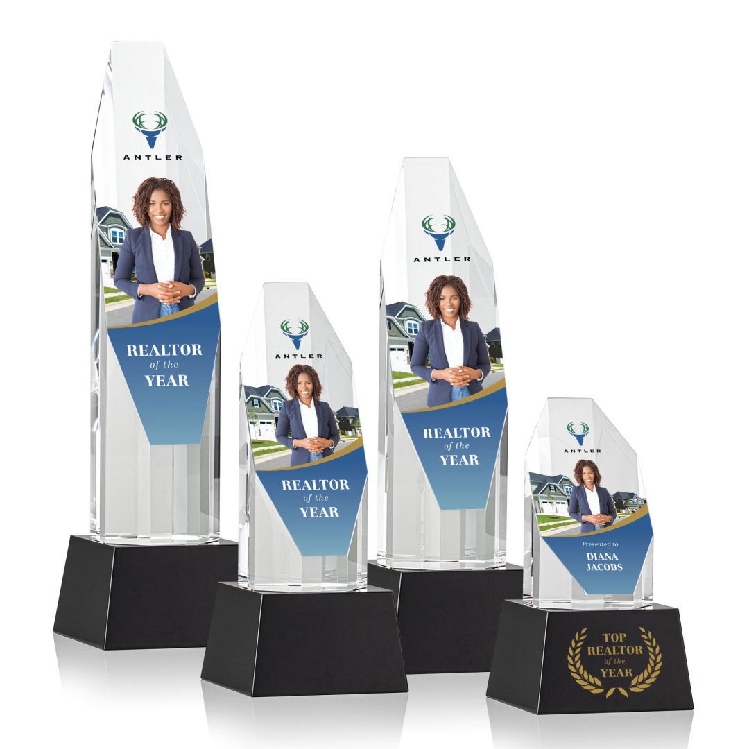 Barrhaven VividPrint™ Award on Base - Black 14
