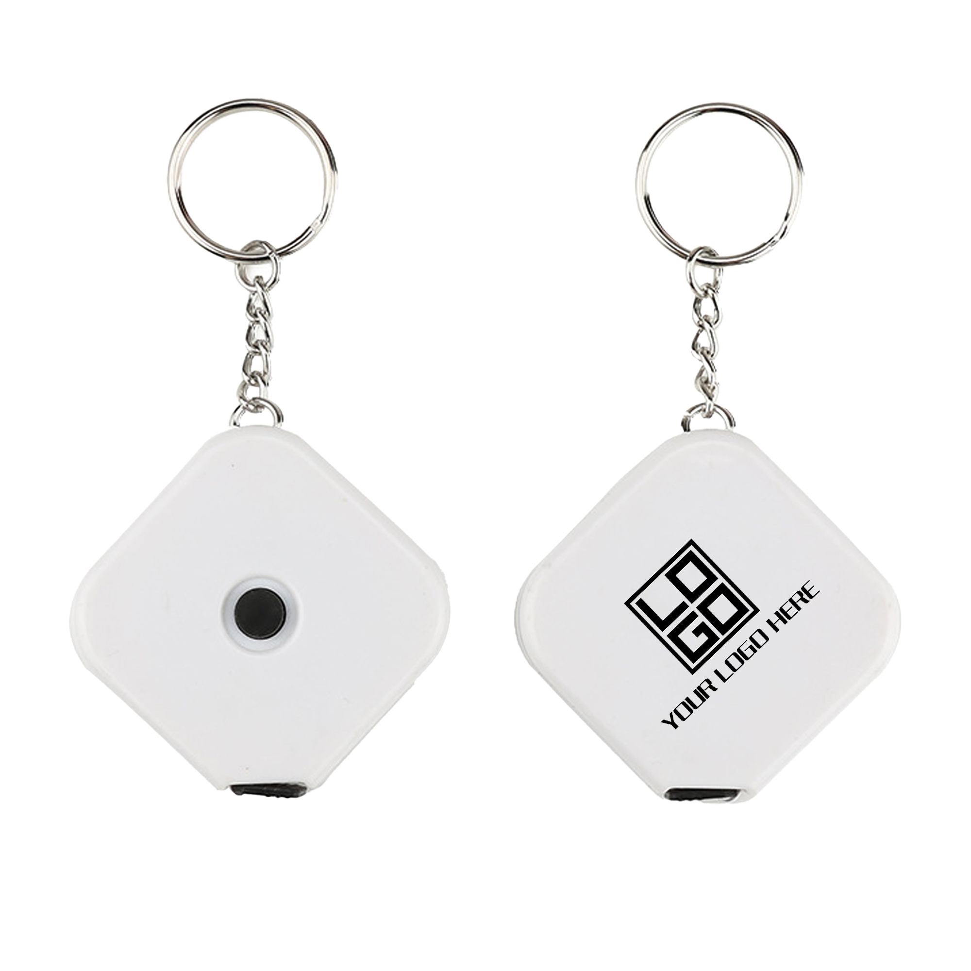 Square 5-Foot Tape Measure with Key Chain 2