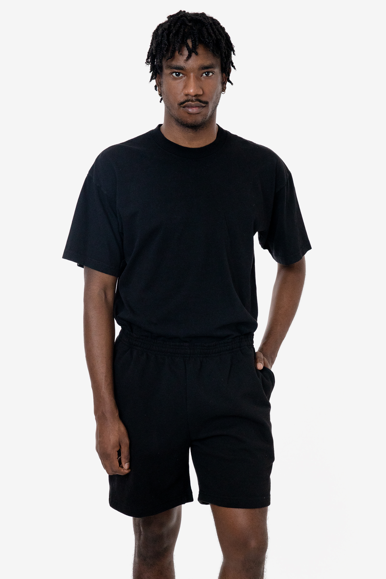 14 OZ HEAVY FLEECE MID SHORT 1