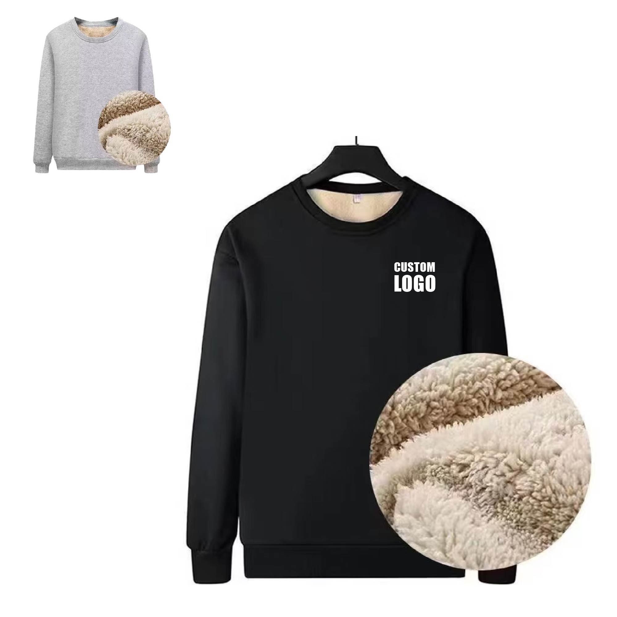 MOQ 5 pcs Autumn-Winter Warm Fleece Top 4