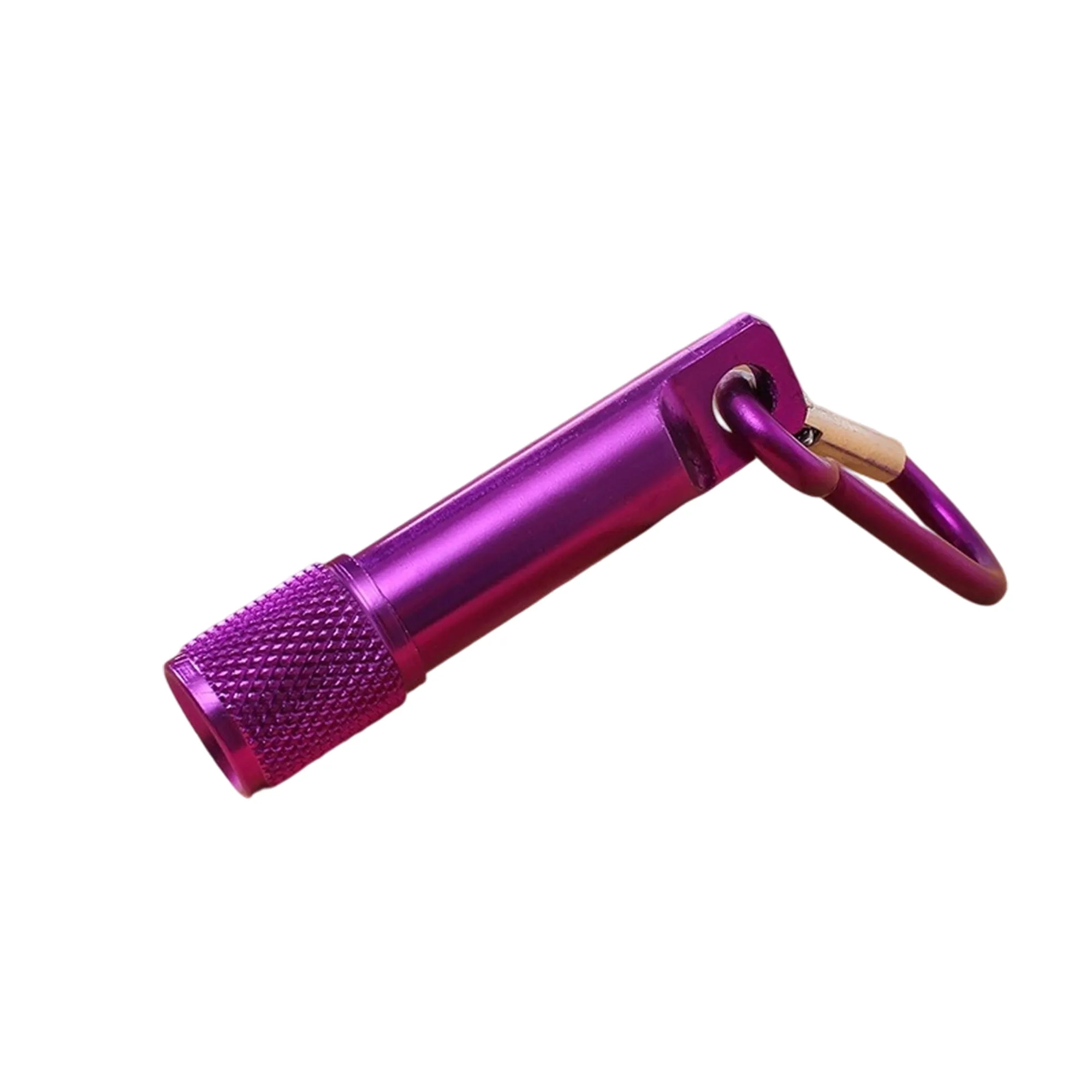 Aluminum Alloy Mini Flashlight with Carabiner Hook 1