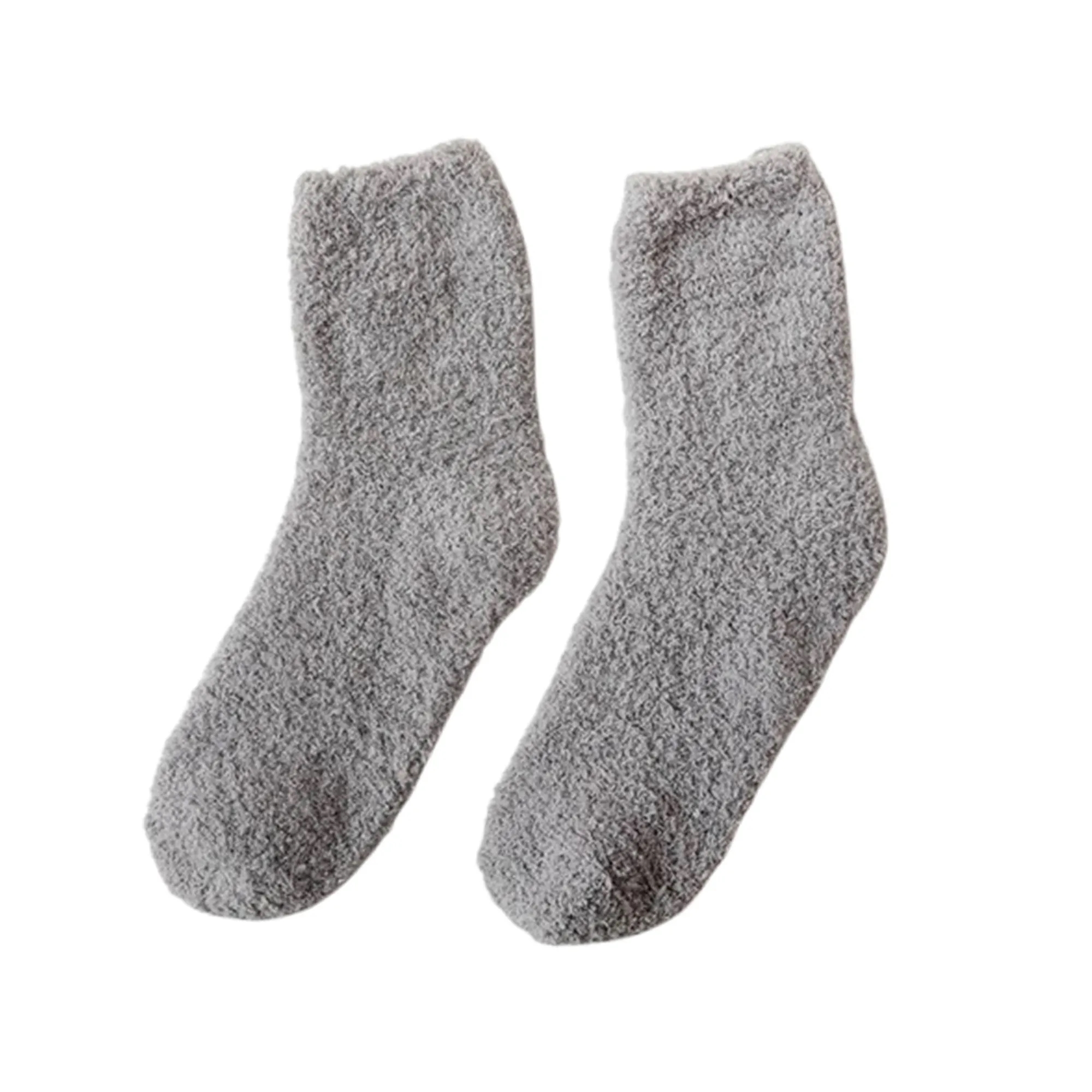 Plush Slipper Sleep Comfy Crew Sock 2