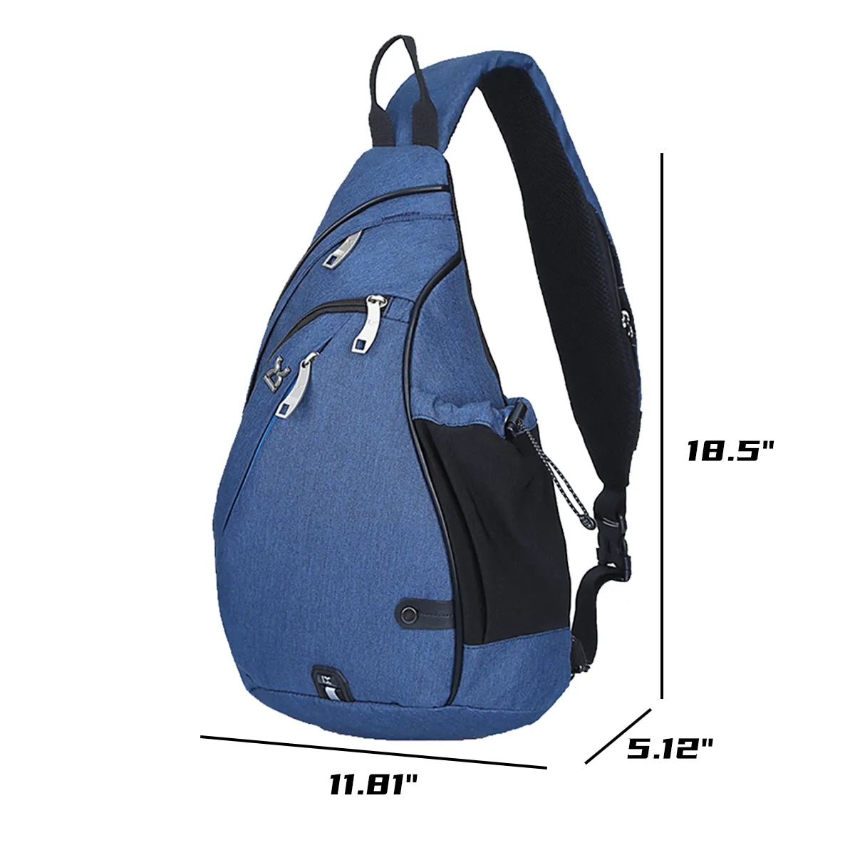 Large Capacity Hiking Travel Backpack Crossbody Sling Bag 5