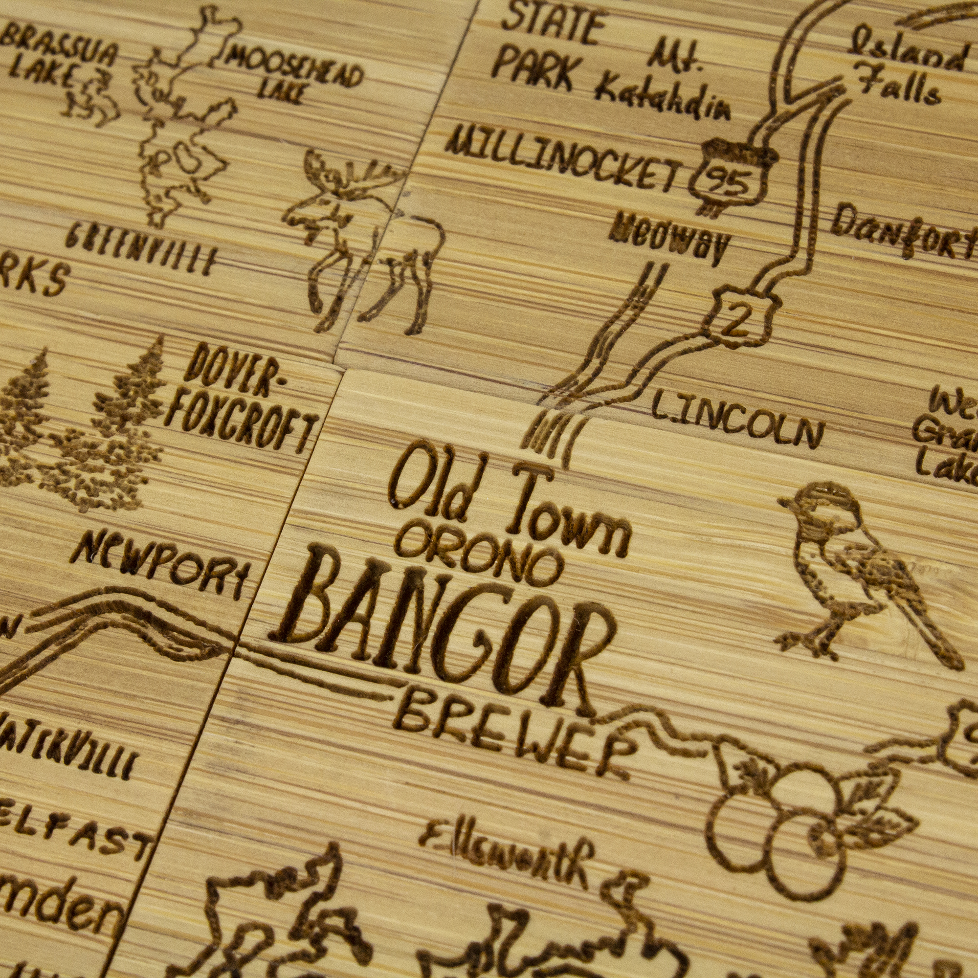 Maine Puzzle Coaster Set 2