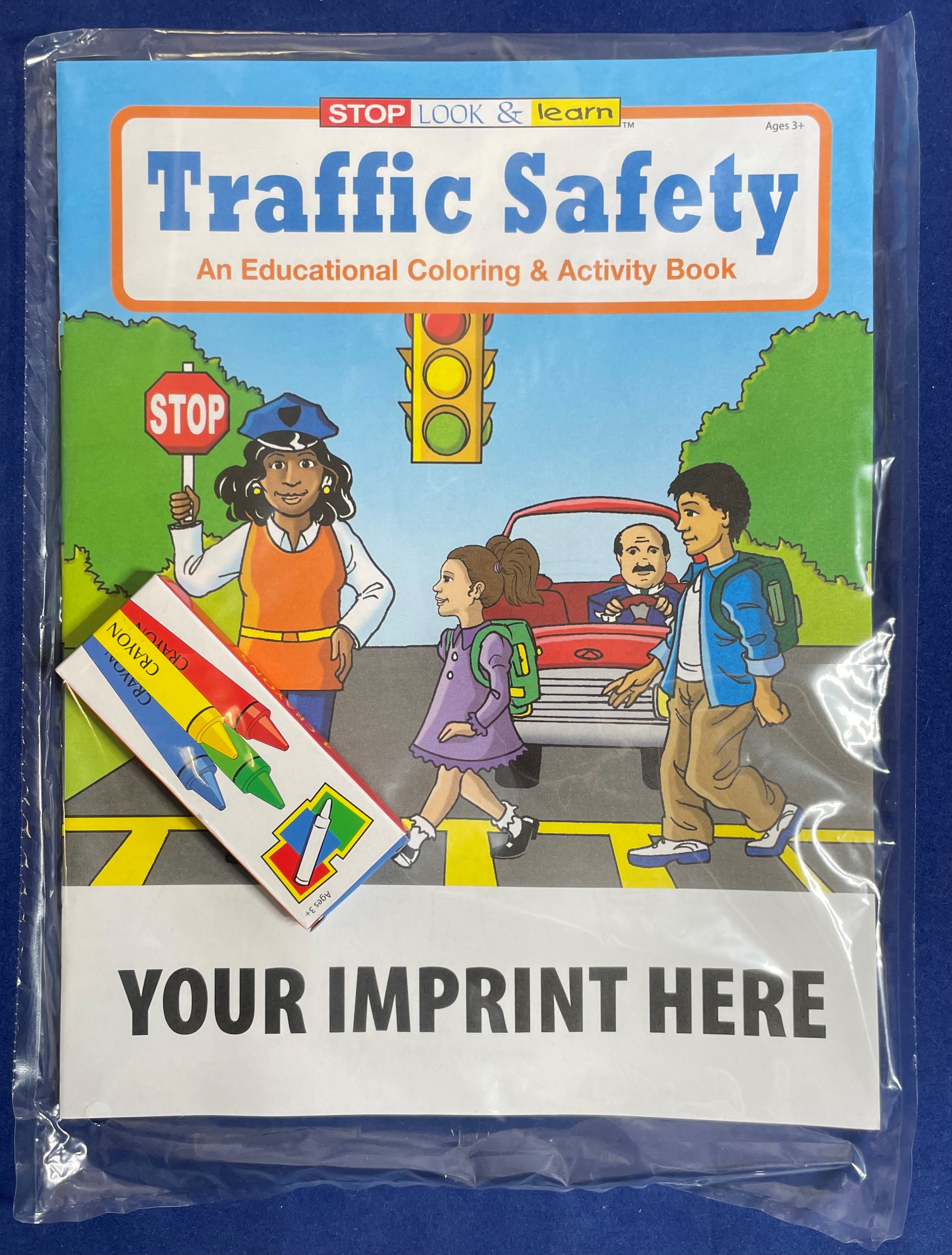 COLORING SET - Traffic Safety Coloring Book Fun Pack 4