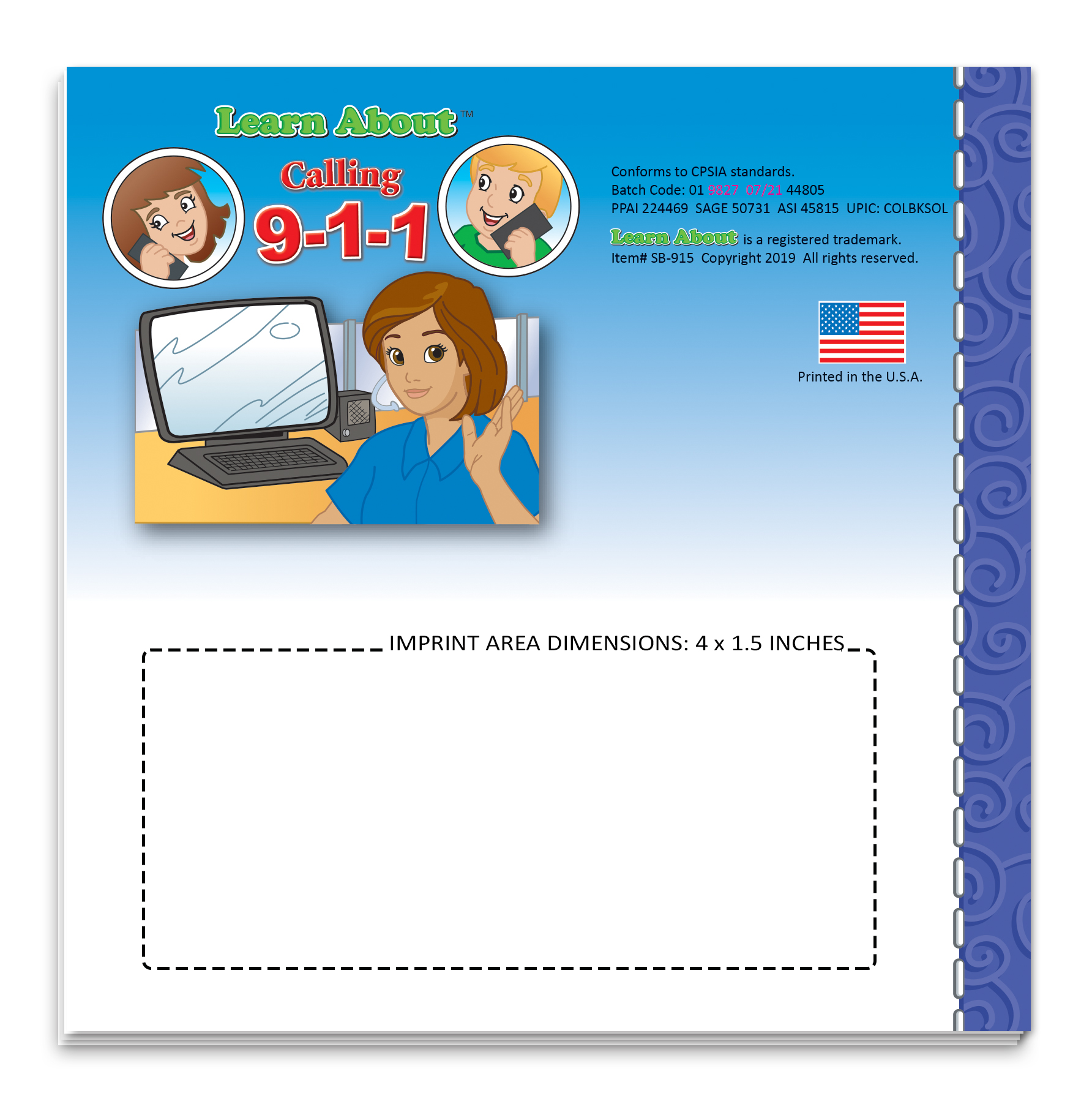 Learn About Calling 9-1-1 Storybook 4