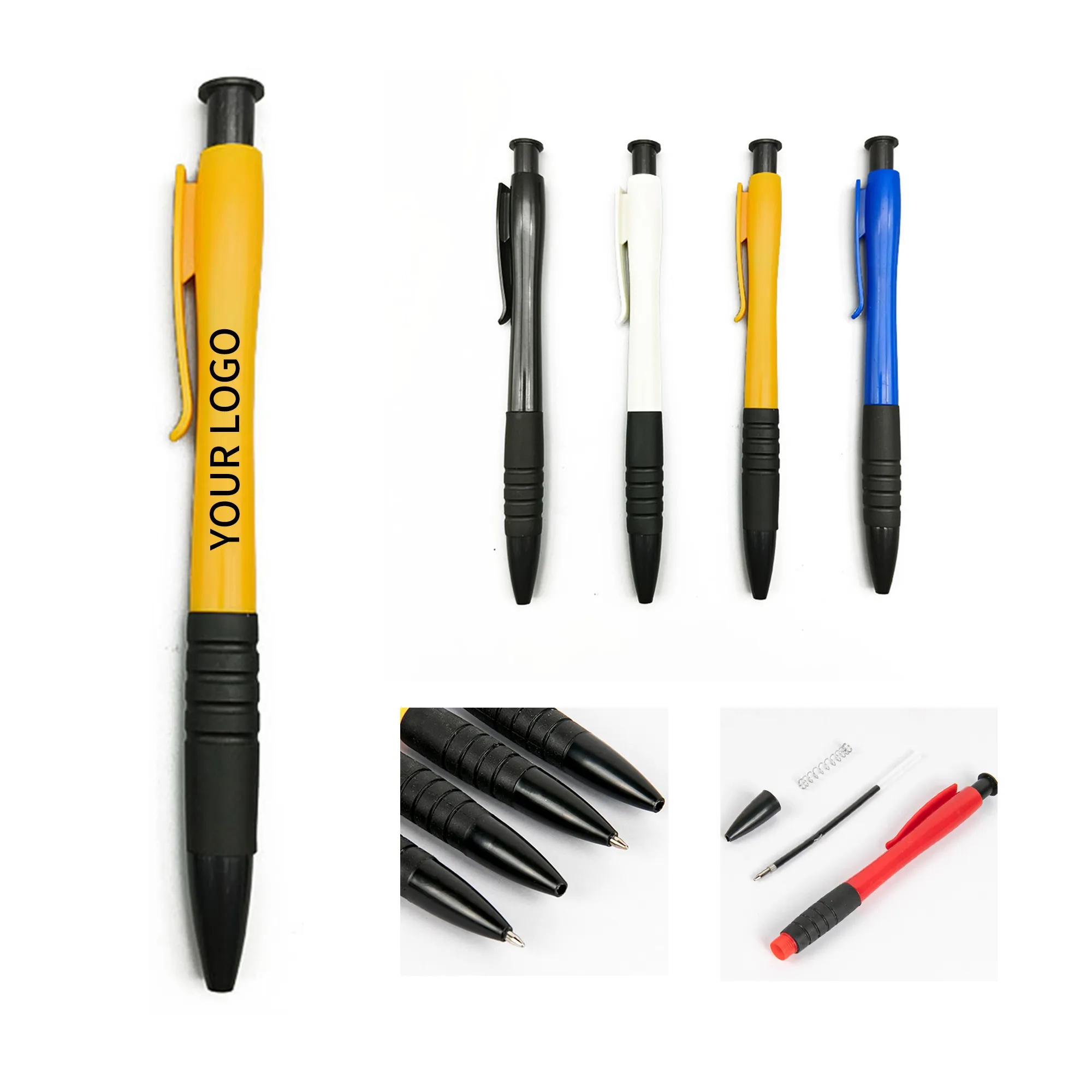 Ball Pen with Grip 5.5 Inch ABS 1