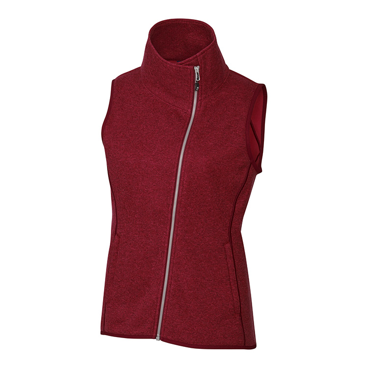 Cutter & Buck Ladies Mainsail Sweater-Knit Full Zip Vest 2