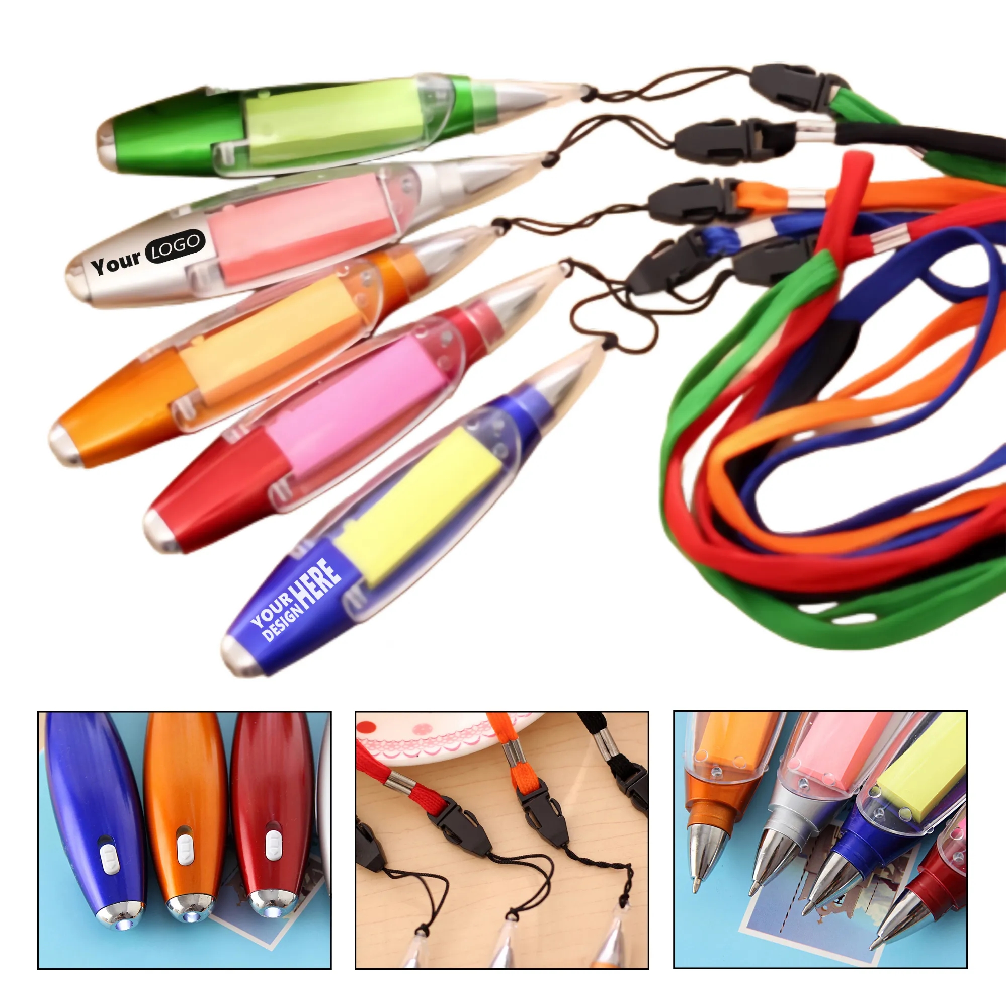 Pen With Notepad And Lanyard