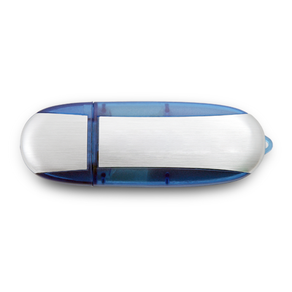 Lemont Brushed Aluminum Oval USB - Simports 2