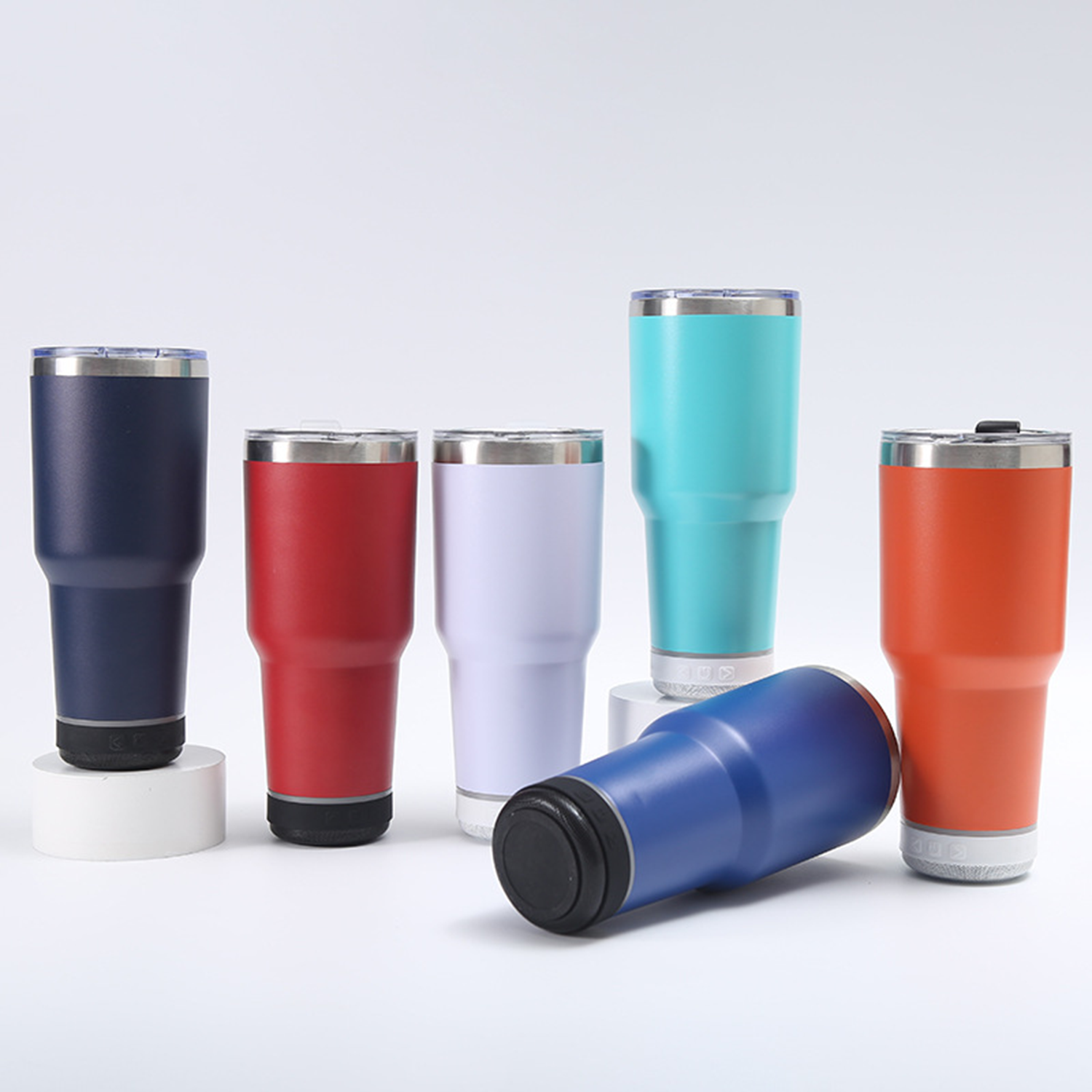 Outdoor Stainless Steel Bluetooth Speaker Mug, custom water bottle with logo imprint 5