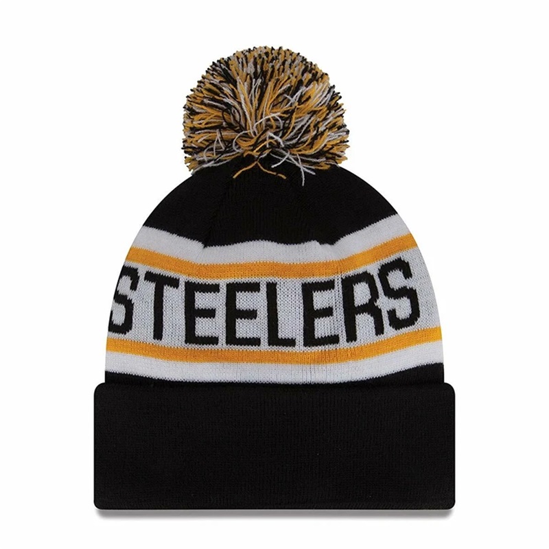 Jacquard Pom Beanie W/ Cuff 4