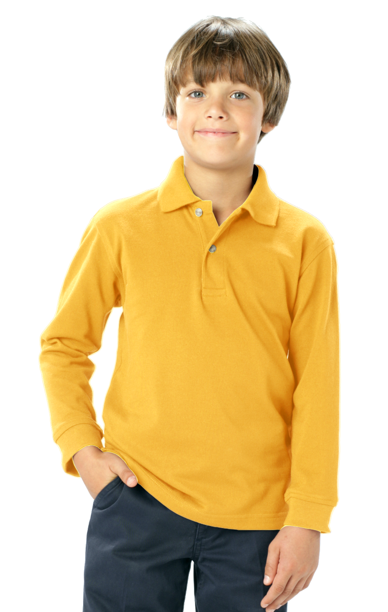 Youth Superblend L/S Pique Polo 6