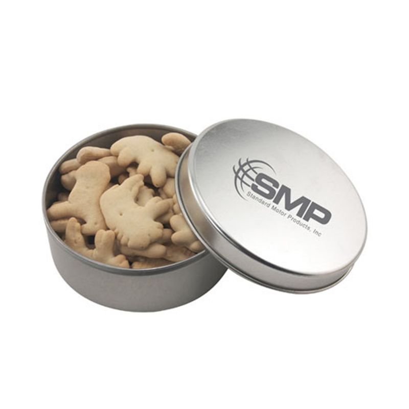 Round Tin with Animal Crackers 1