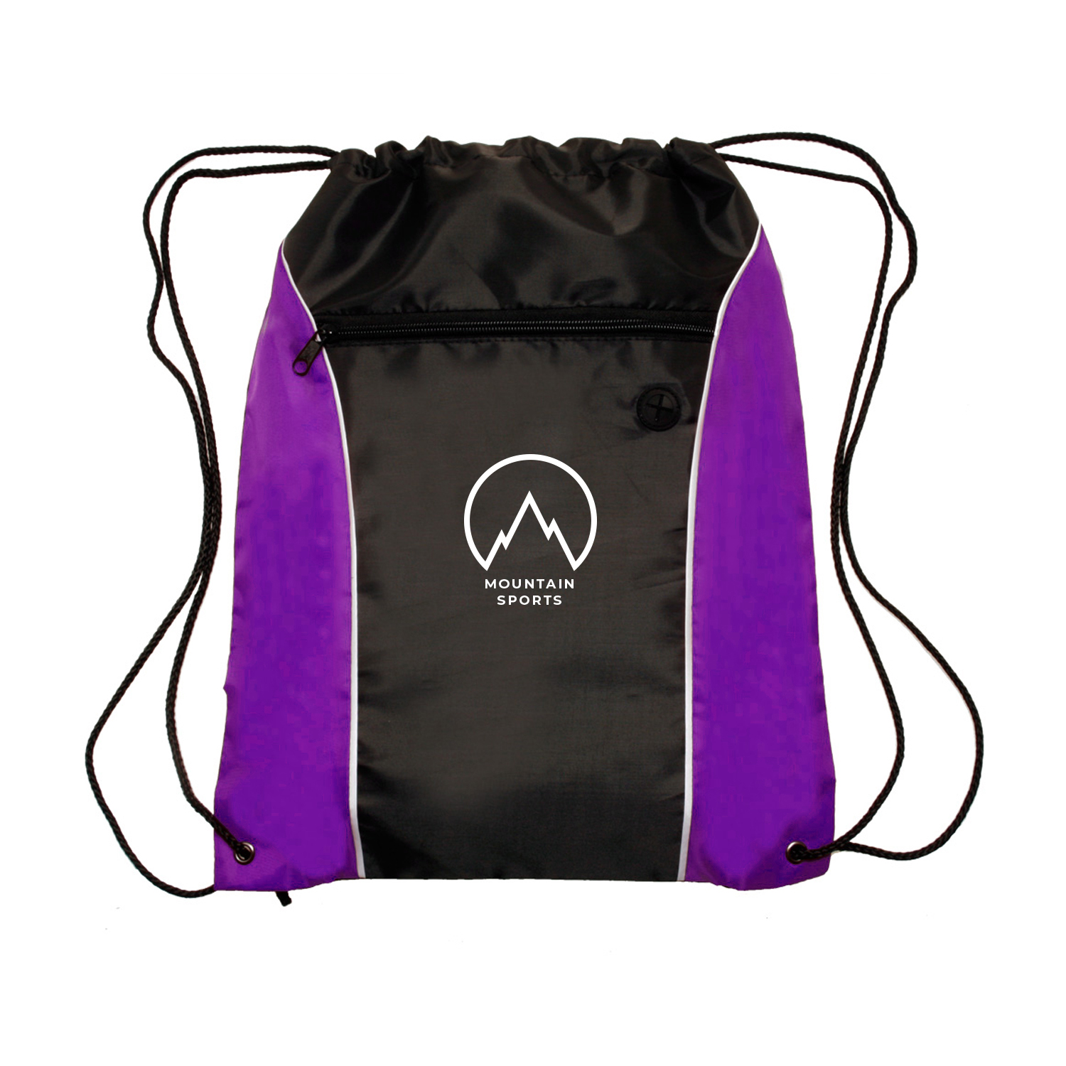 Color Flash Drawstring Backpack (2 Color Imprint) 7