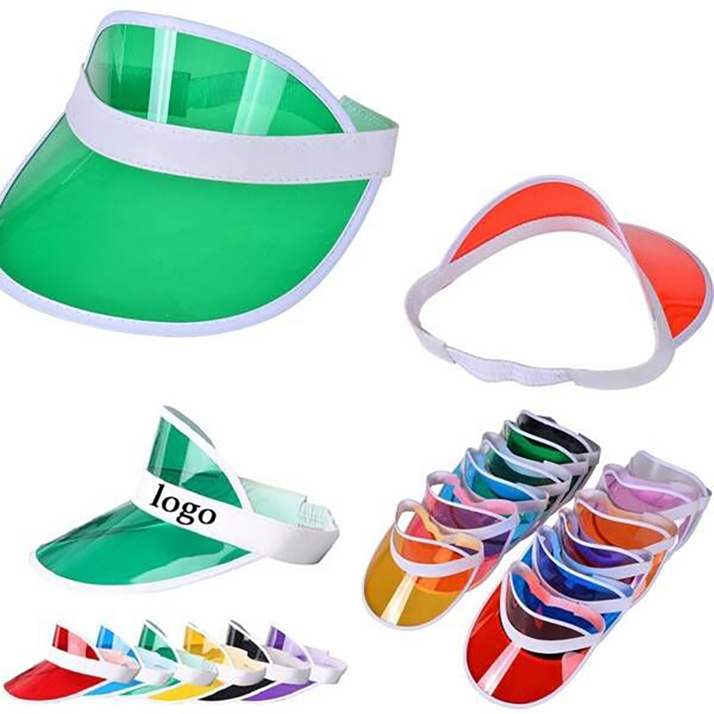 Black UV Protection Cap Sunhat Clear Hat for Sports Beach Golf Tennis