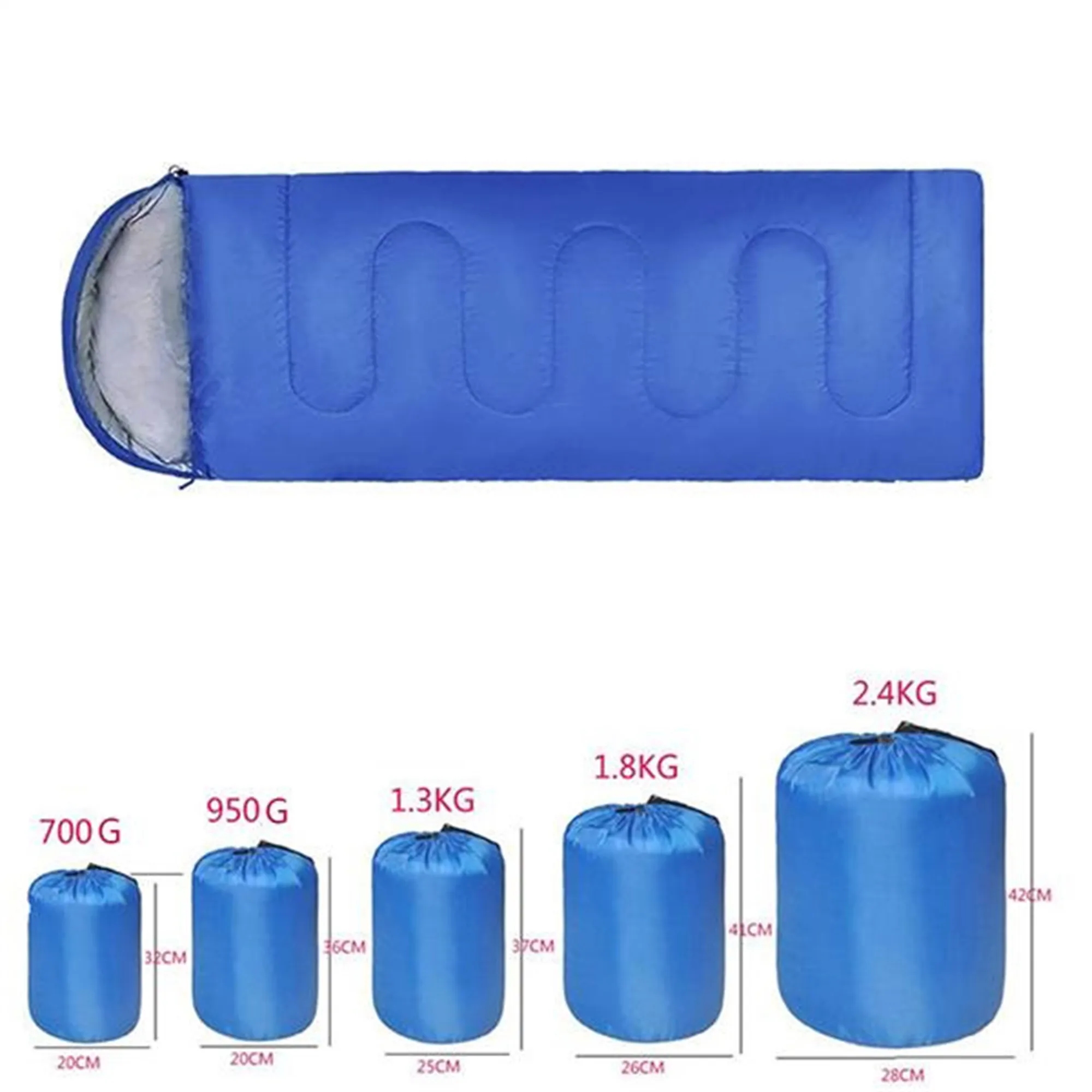 Outdoor Camping Envelope Hooded Sleeping Bags 4
