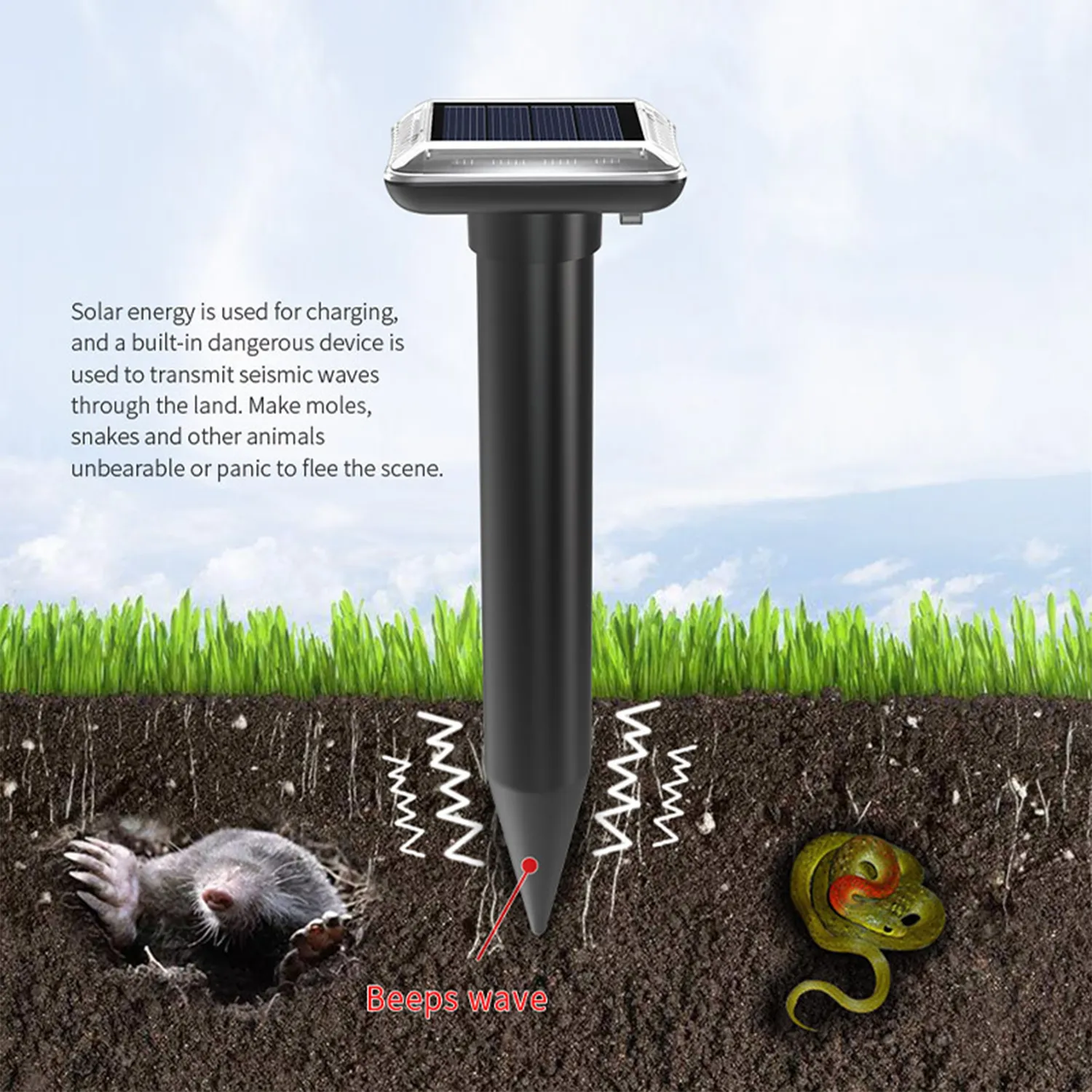 Solar Ultrasonic Rat Repeller 4