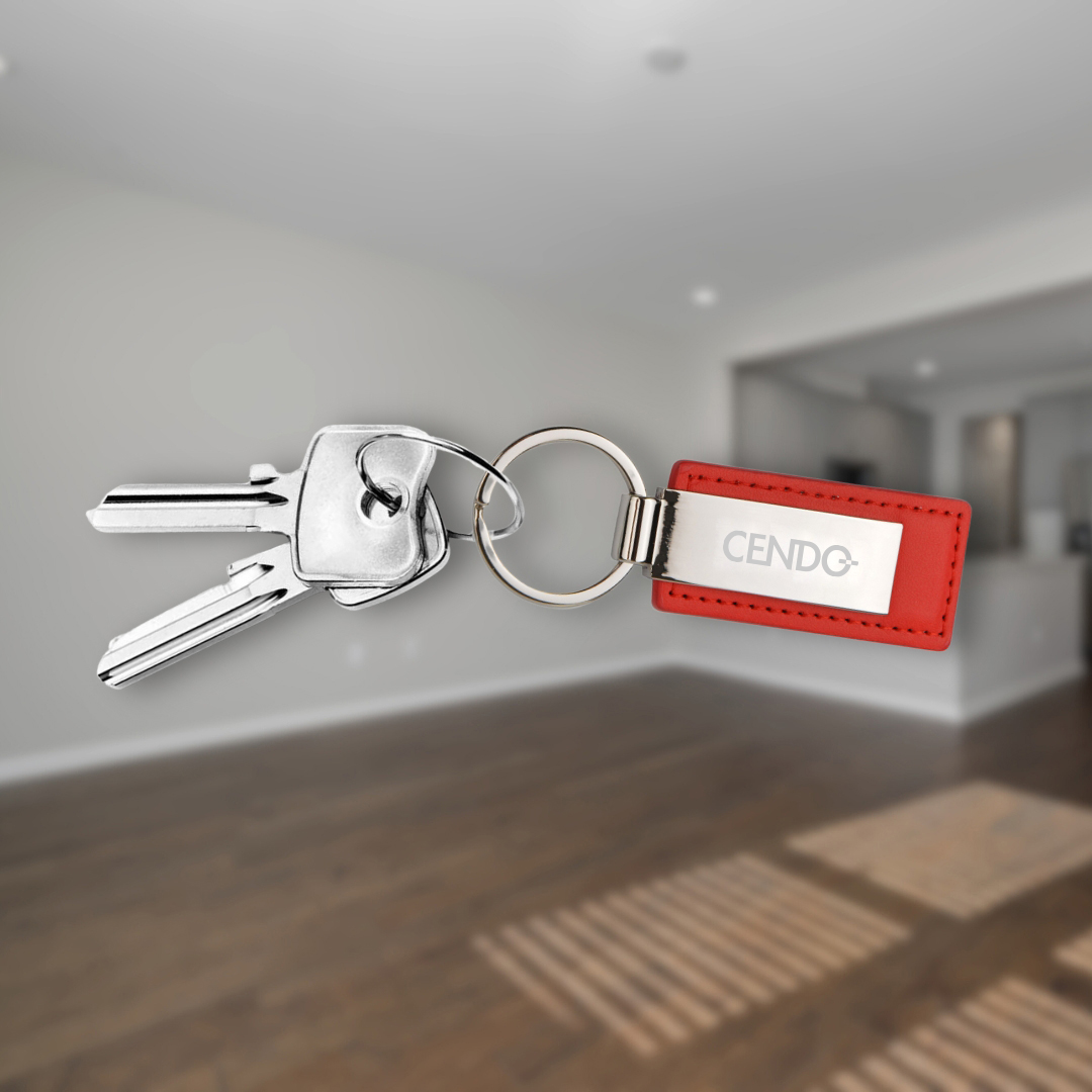Custom Leatherette Metal Keychain 9